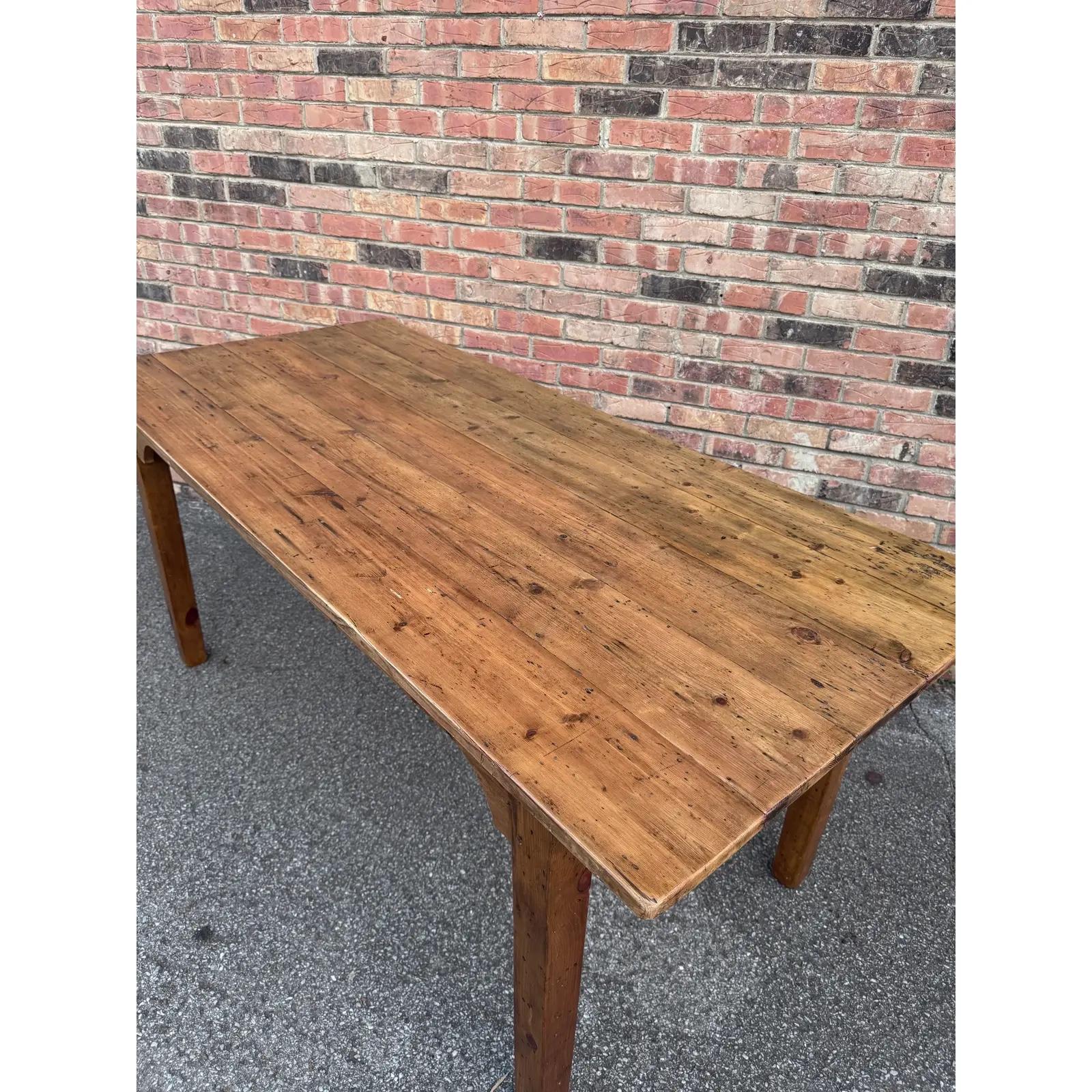 19th Century English Pine Table For Sale 5