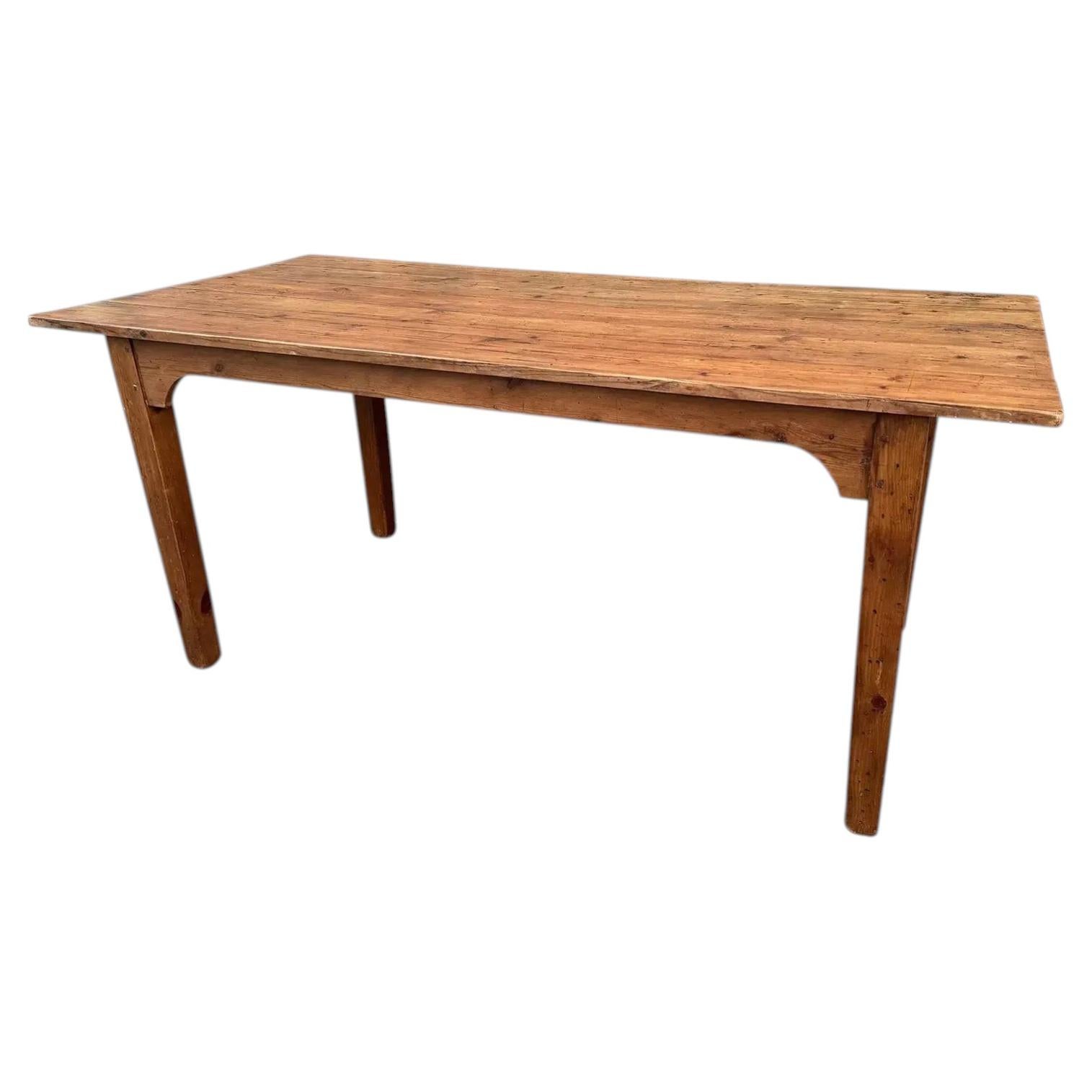 19th Century English Pine Table