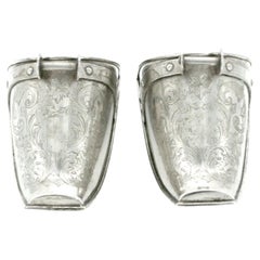 19th Century English Plate Pair Wall Sconce Vase