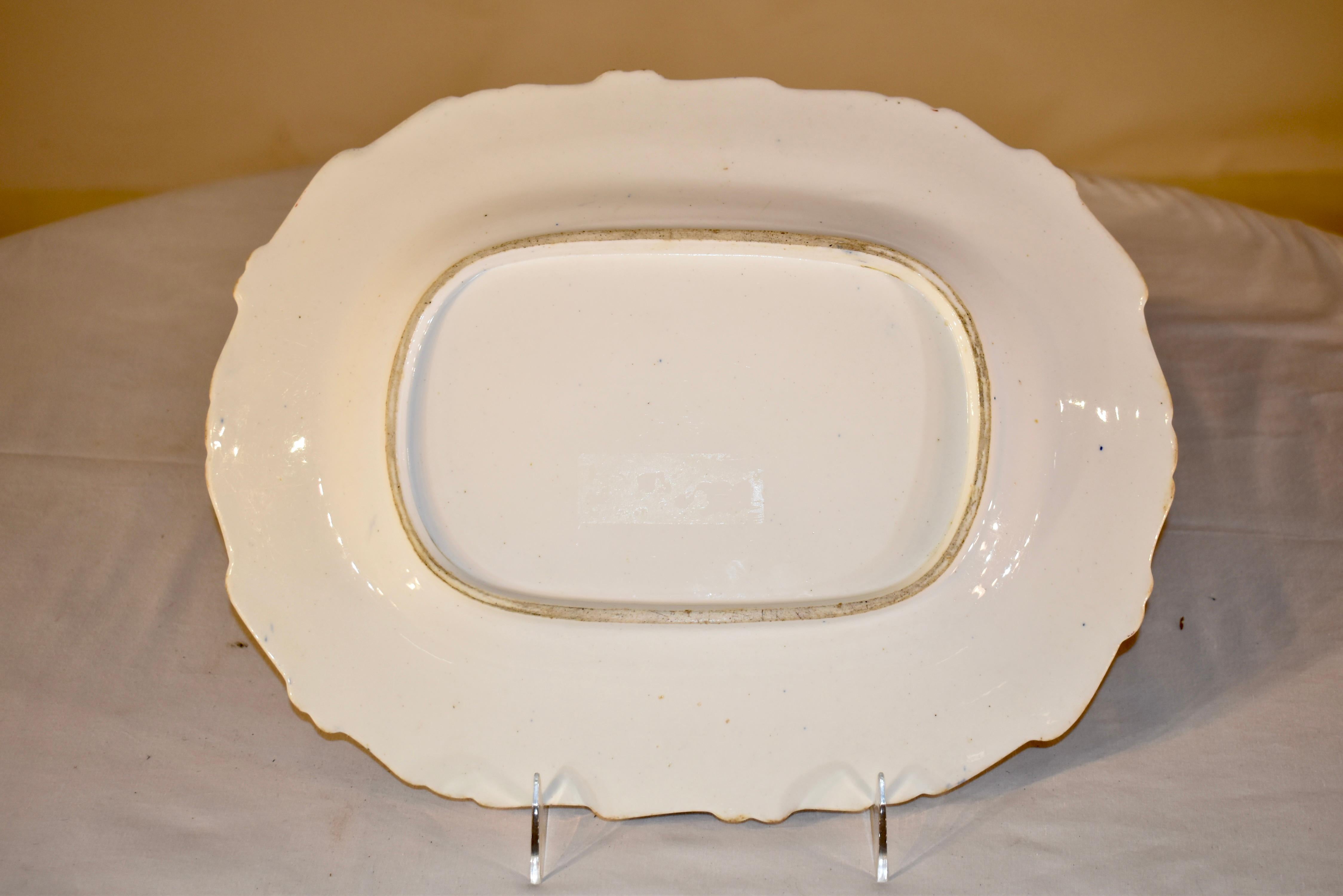 Ceramic 19th Century English Platter For Sale