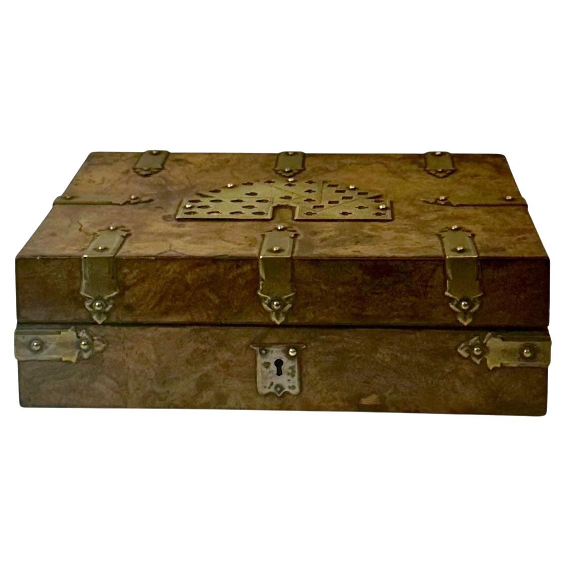 19th Century English Playing Cards Box