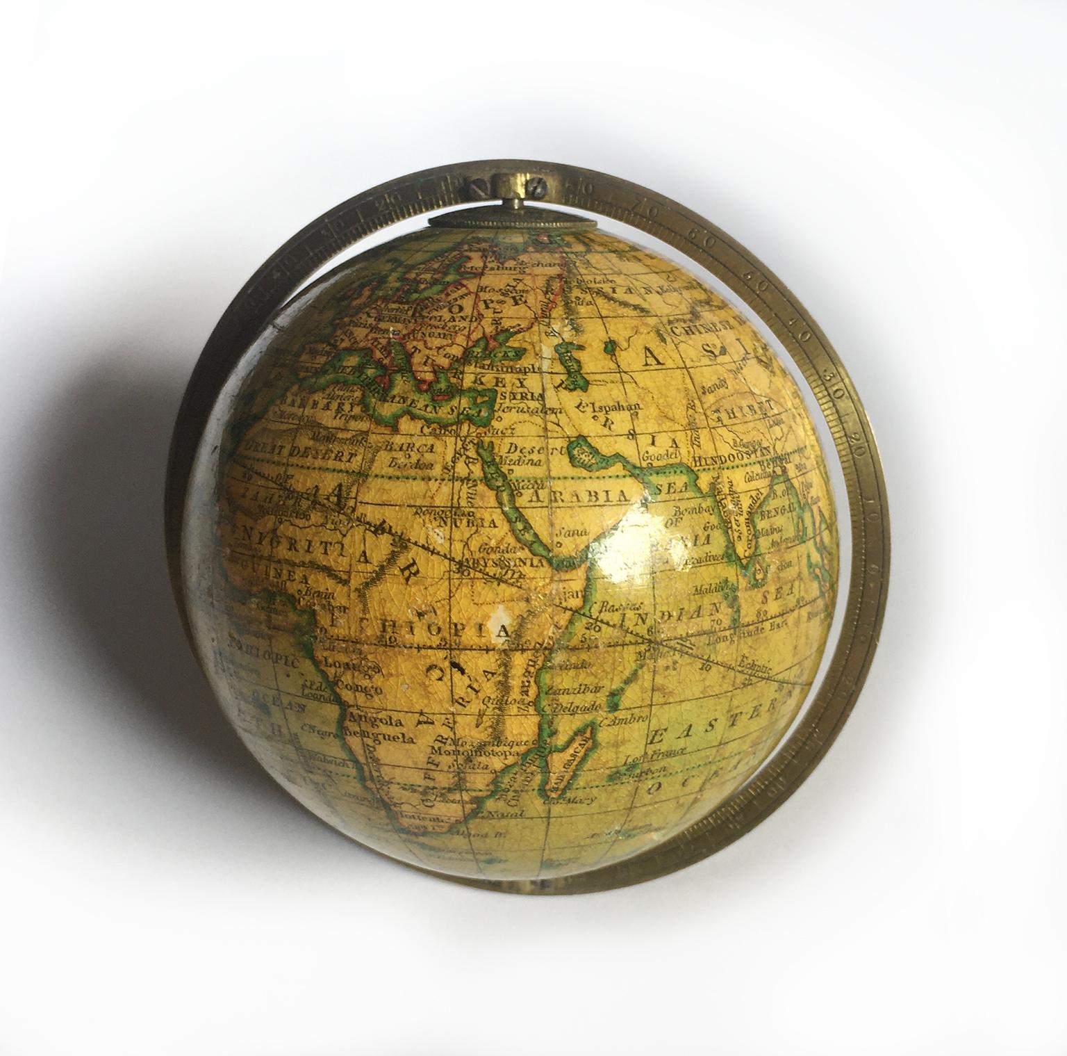 19th Century English Pocket Globe By Newton, London 1817 4
