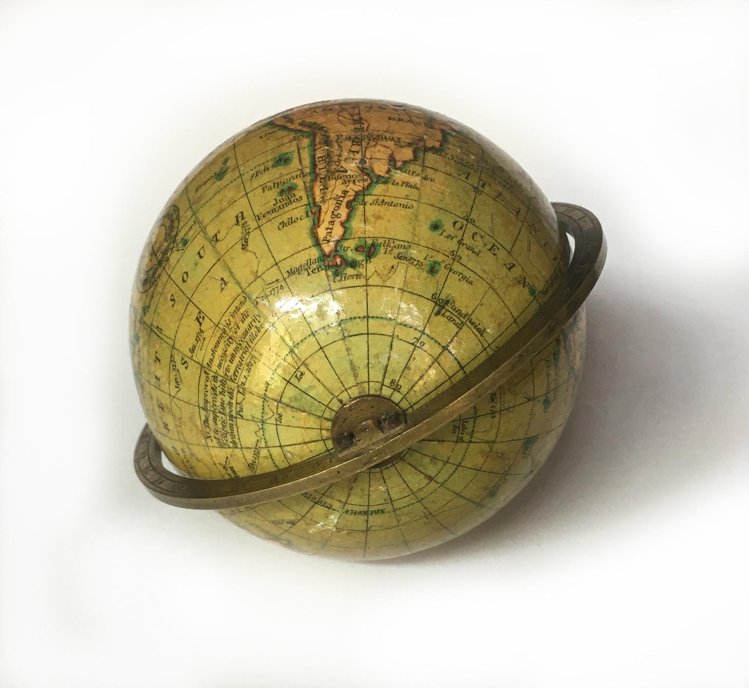 19th Century English Pocket Globe By Newton, London 1817 5