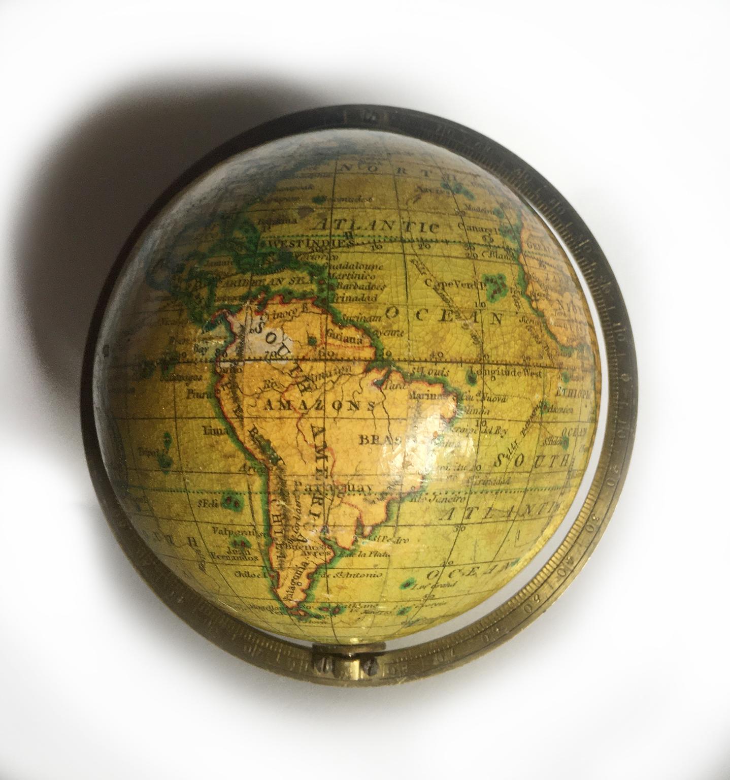 19th Century English Pocket Globe By Newton, London 1817 2