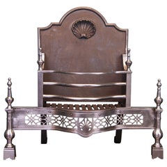 Englischer Hundegitter aus poliertem Stahl aus dem 19. Jahrhundert