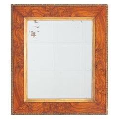 19th Century English Pollard Oak Mirror