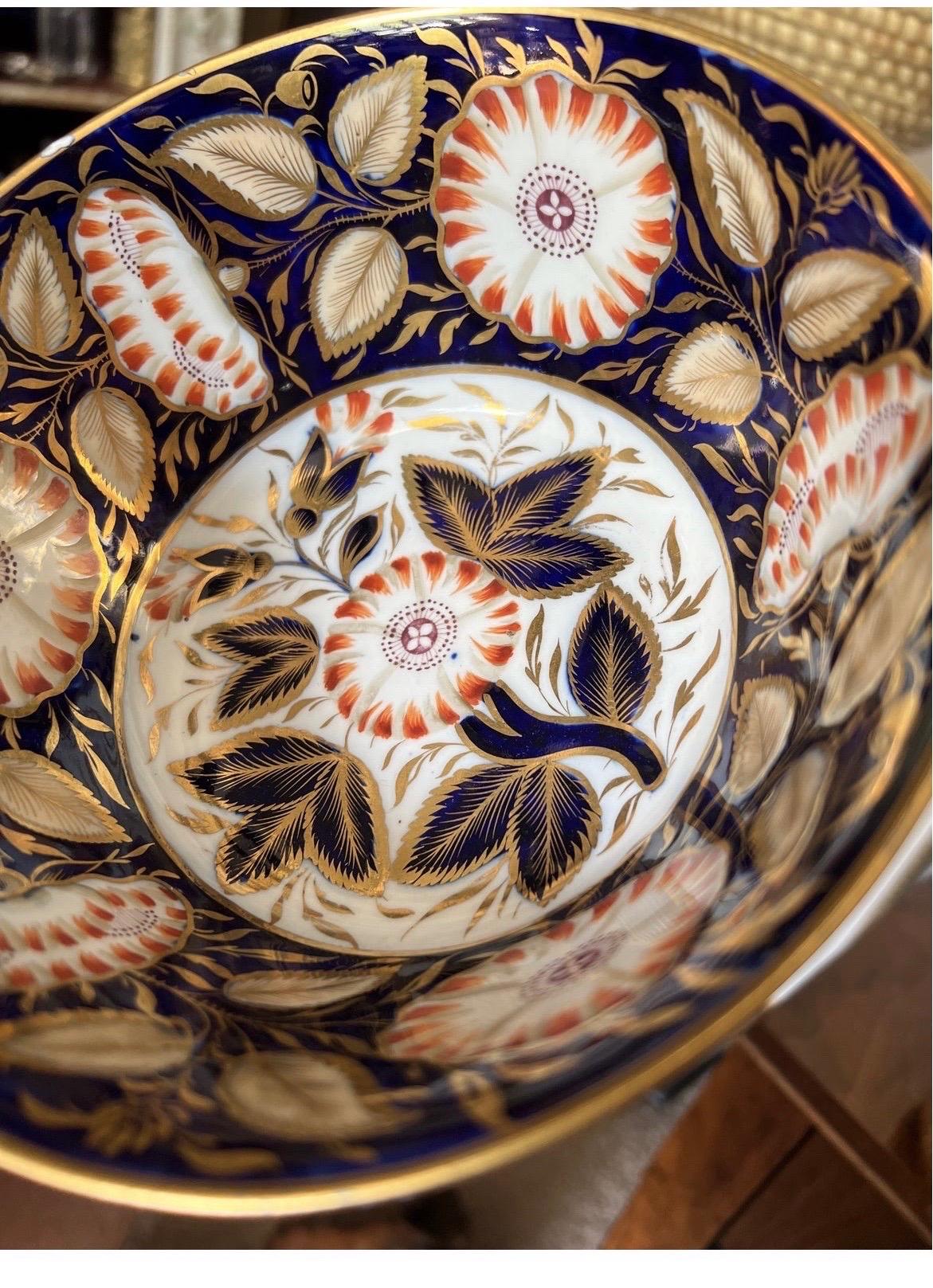 Service à dessert en porcelaine anglaise du 19e siècle, Cobalt, 27 Pieces en vente 3