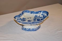 19th Century English Porcelain Footed Bowl