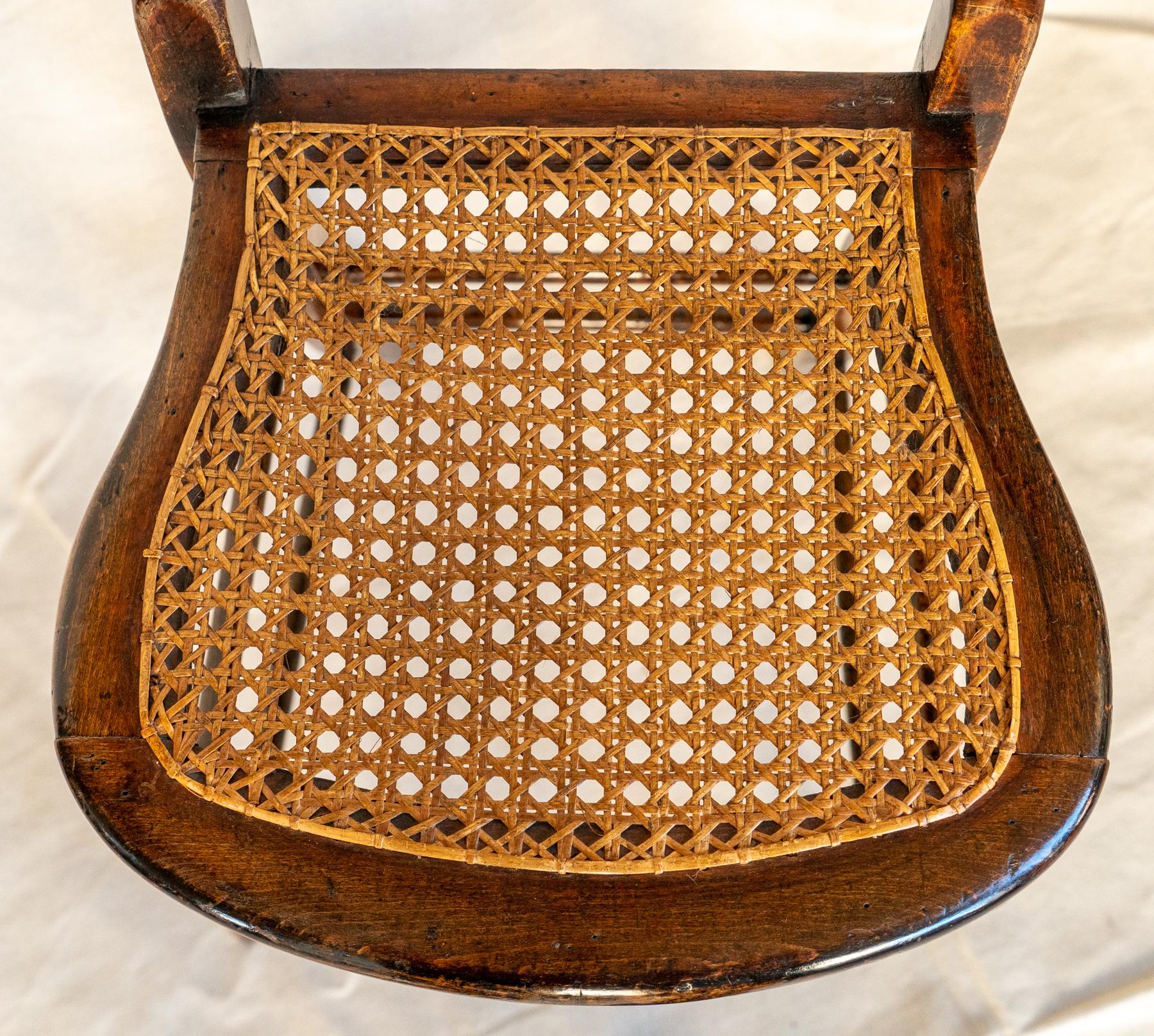 Turned 19th Century English Posture/Discipline Chair, Circa 1860 For Sale