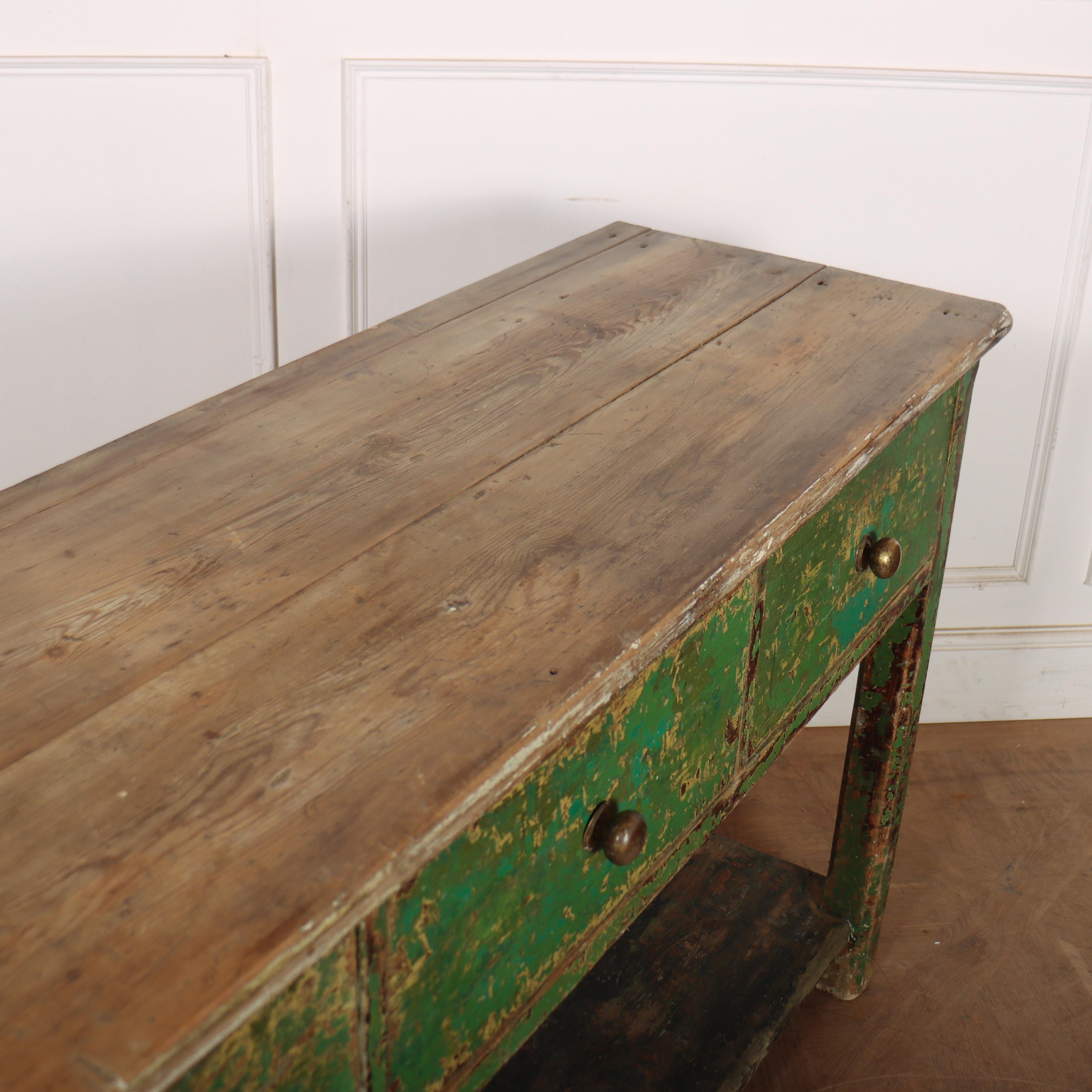 19th Century English Potboard Dresser Base 6