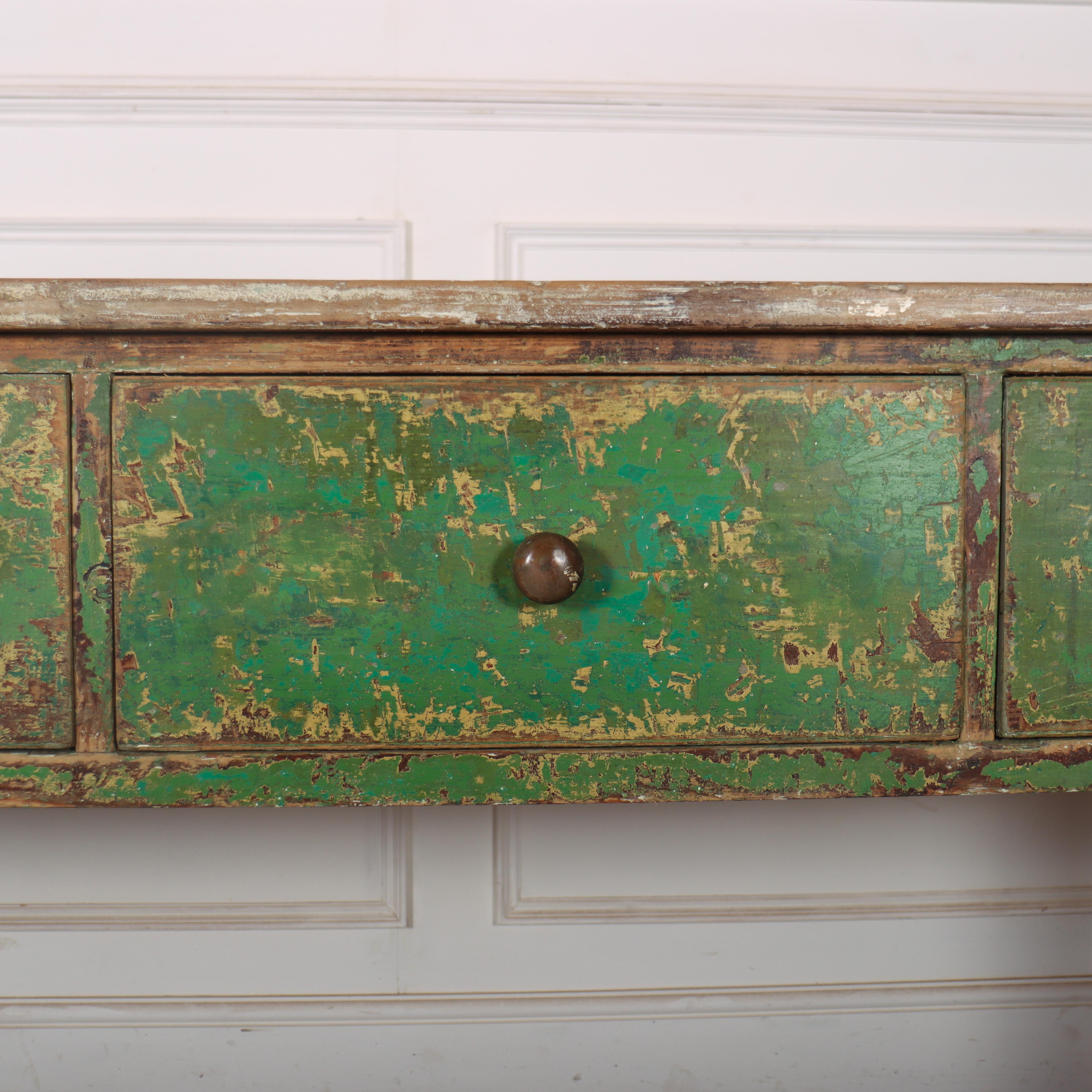 19th Century English Potboard Dresser Base In Good Condition In Leamington Spa, Warwickshire