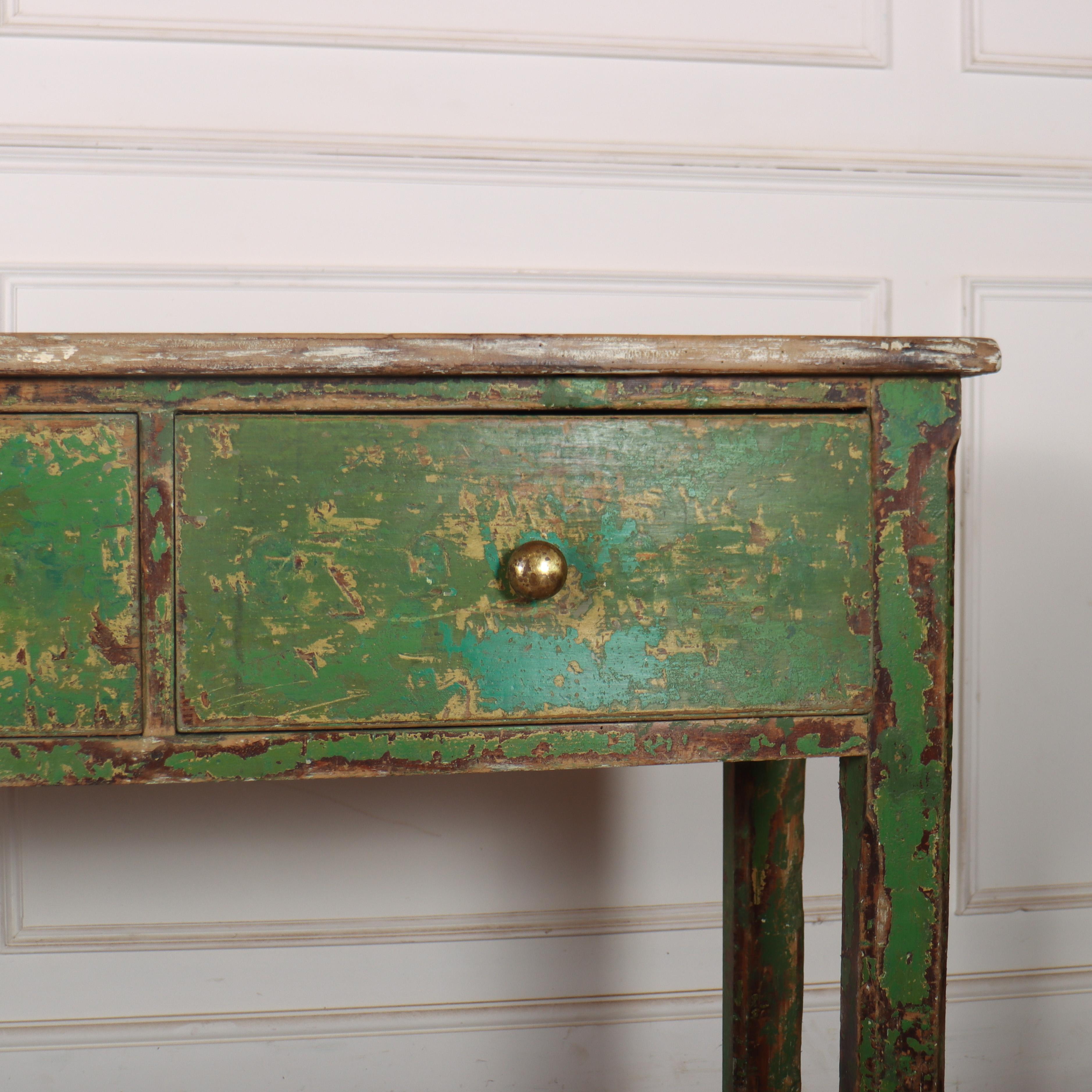 Pine 19th Century English Potboard Dresser Base