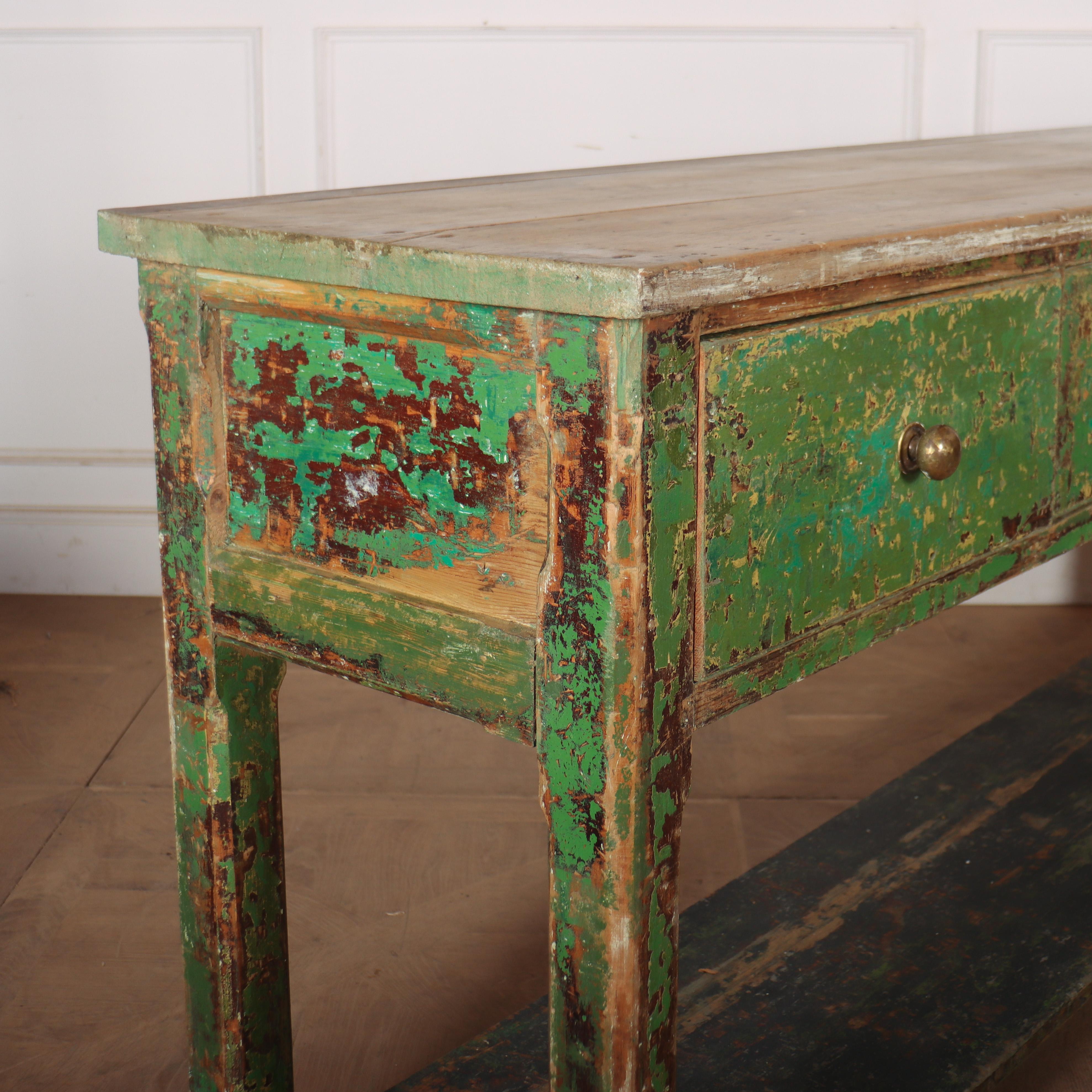 19th Century English Potboard Dresser Base 3