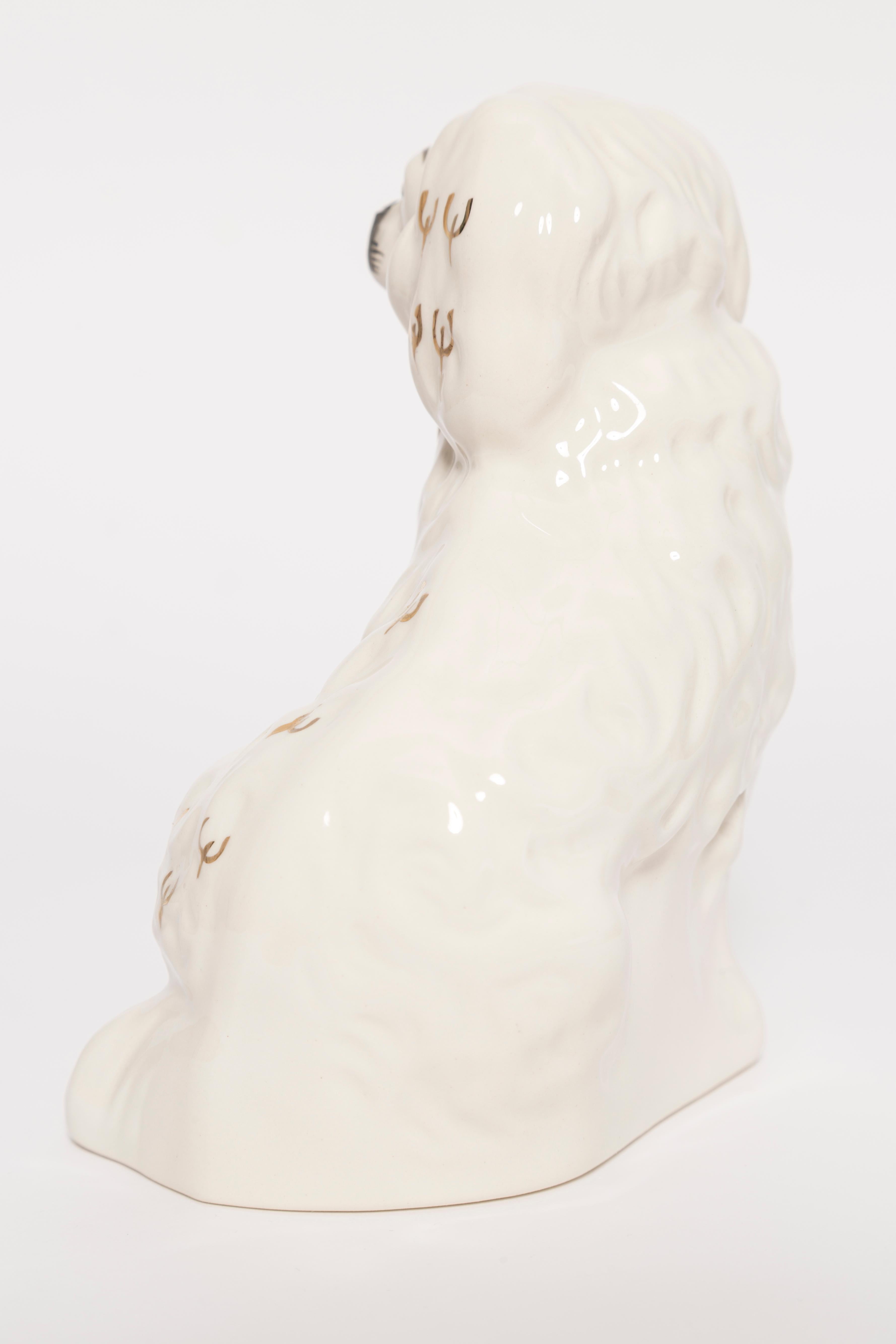 Englische Yorkshire-Hundeskulptur aus Keramik des 19. Jahrhunderts, Staffordshire, England, 1960er Jahre im Angebot 3