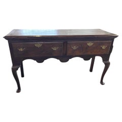 Englischer Queen Anne Oak Konsolentisch des 19. Jahrhunderts
