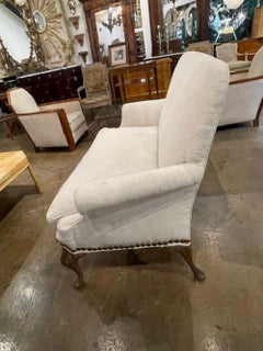 19th Century English Queen Anne Walnut Settee