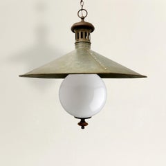 19th Century English Railroad Pendant Light