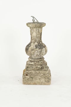 19th Century English Reconstituted Stone Sundial
