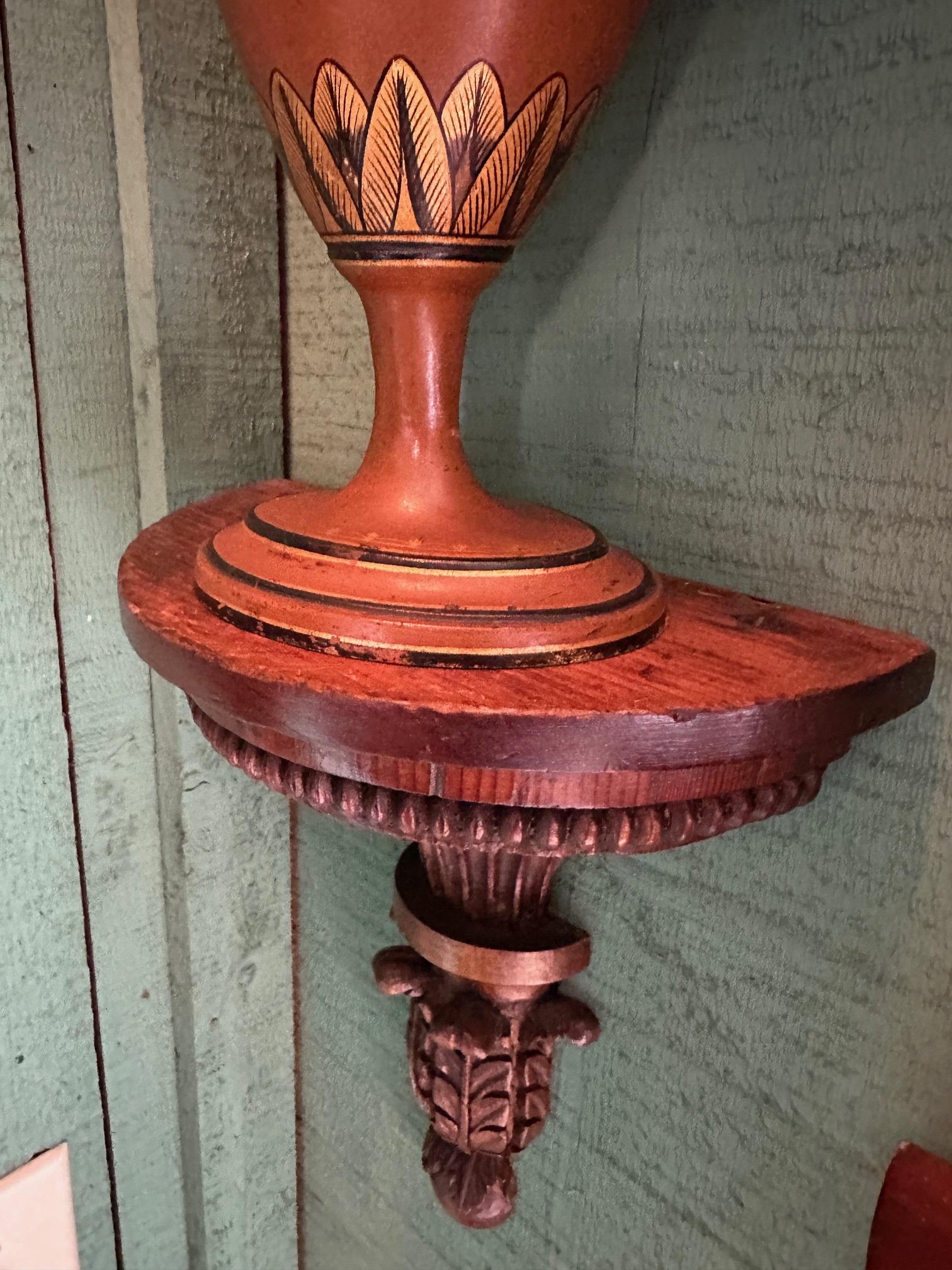 19ème siècle Régence anglaise 3 Garniture Urnes en châtaignier tole Tea Urn Los Angeles en vente 11