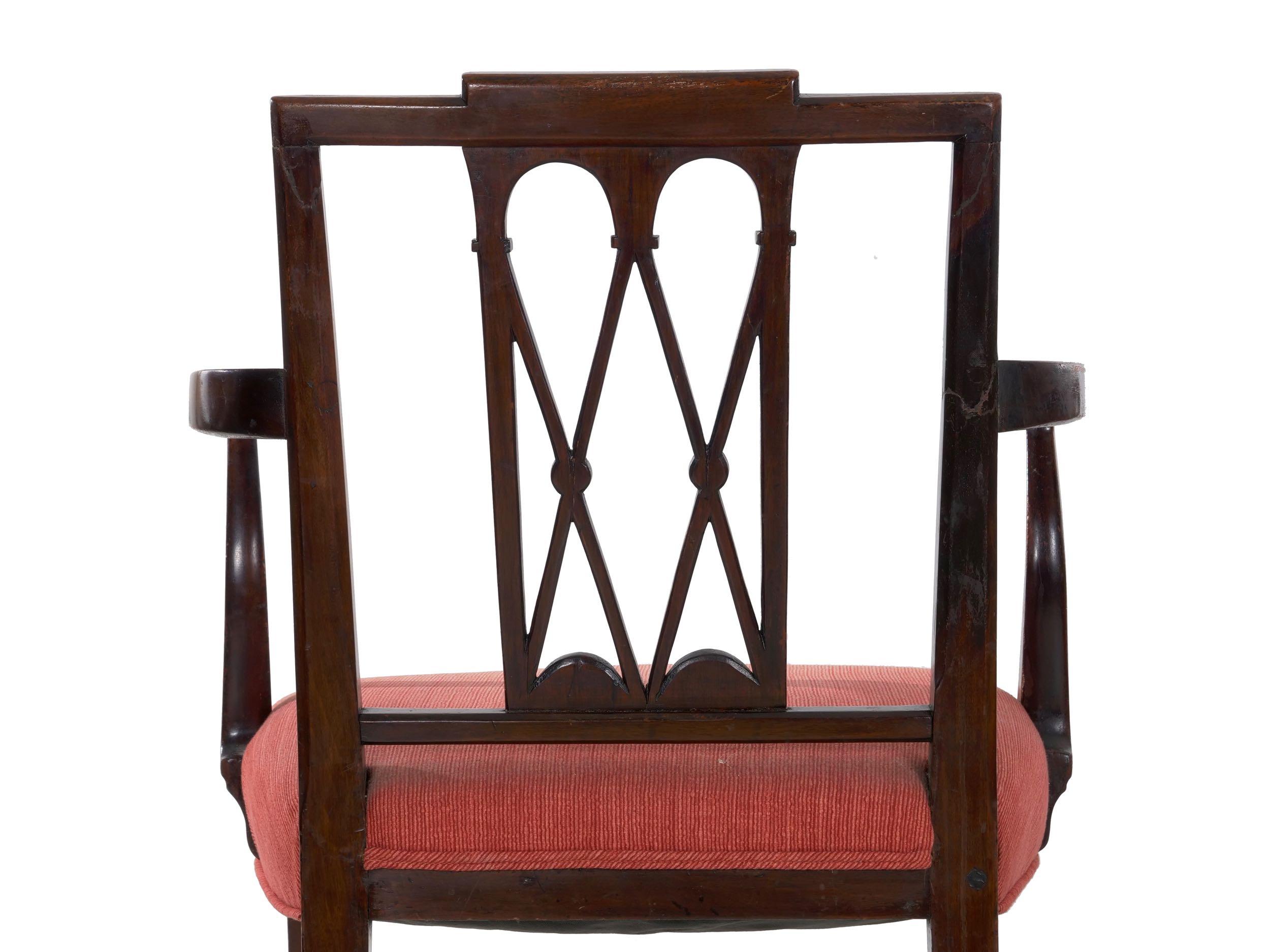19th Century English Regency Antique Carved Mahogany Dining Chairs, Set of 8 11