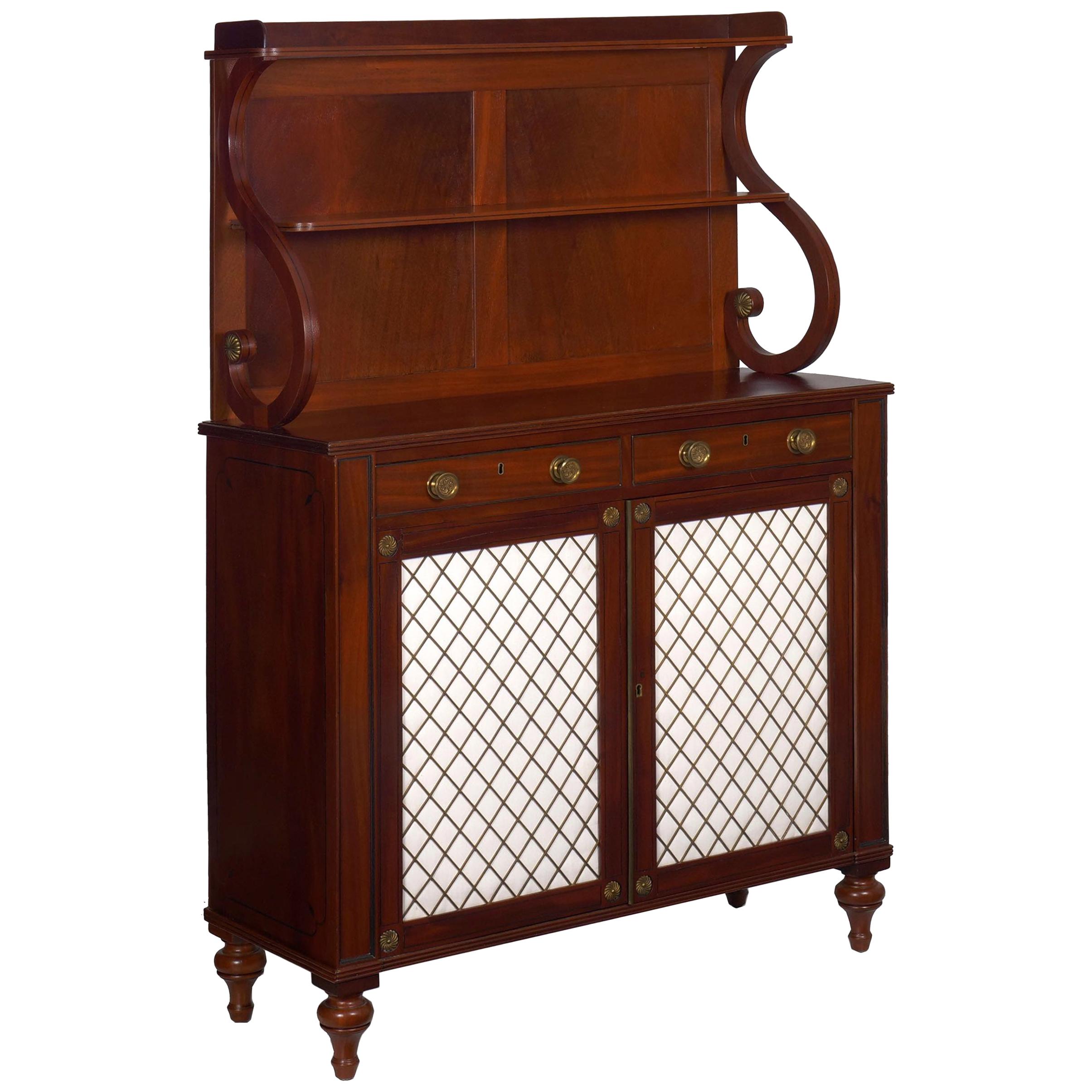 Antique English Rococo Revival Cabinet Server Buffet Deux Corps, circa ...