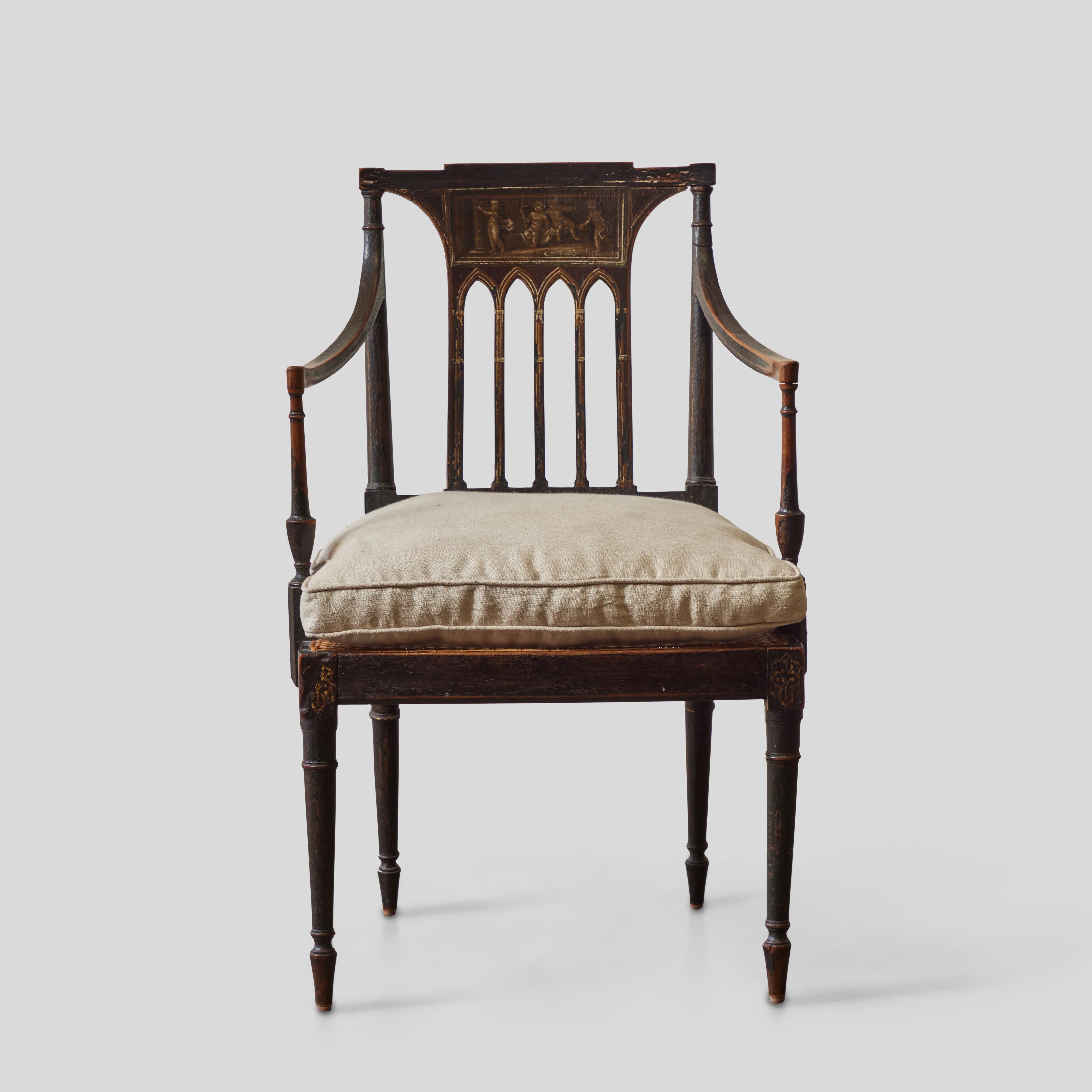 19th Century English Regency Arm Chair 1