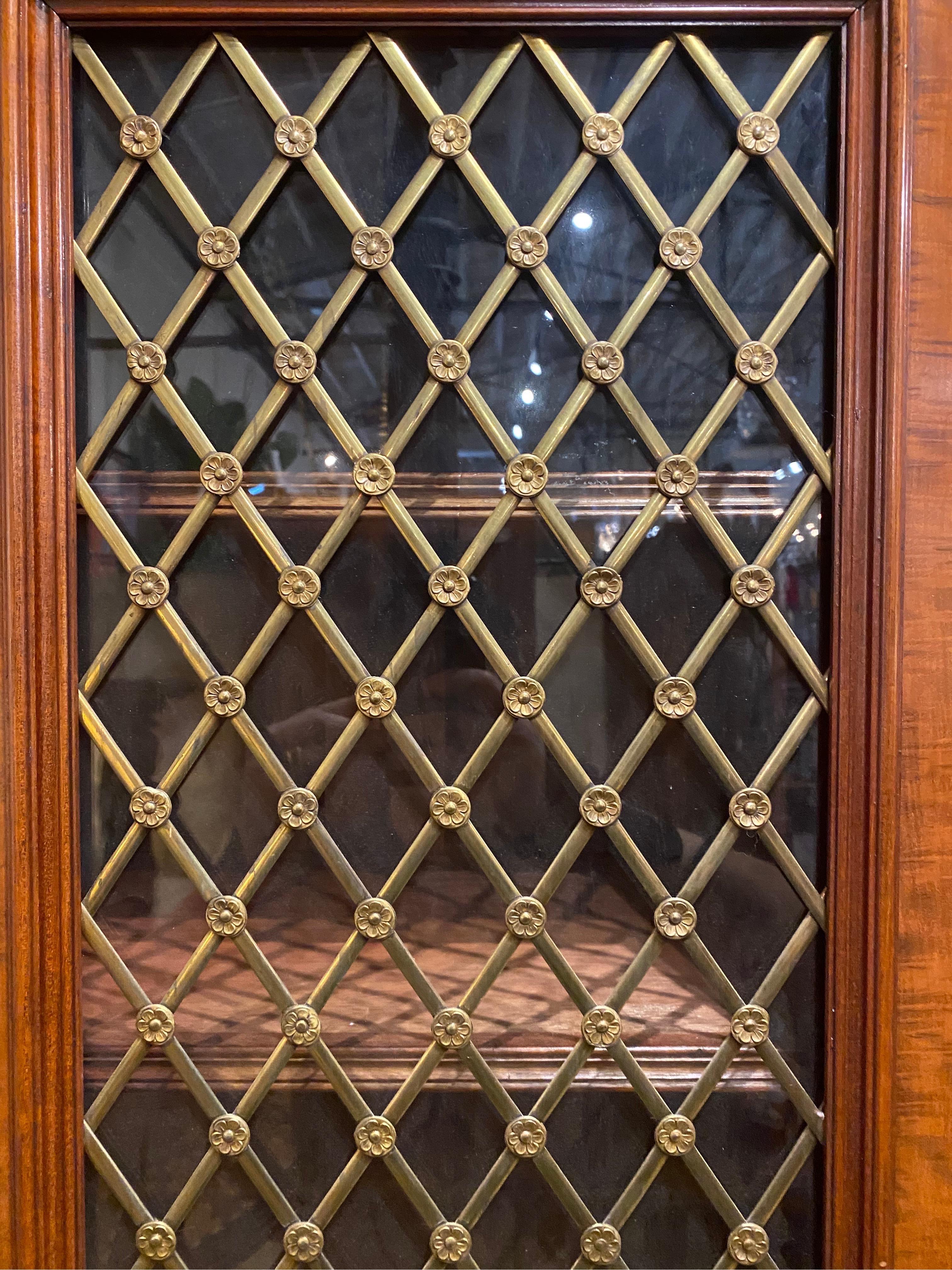19th Century English Regency Bookcase or Gun Case with Double Folding Doors In Good Condition In Charleston, SC