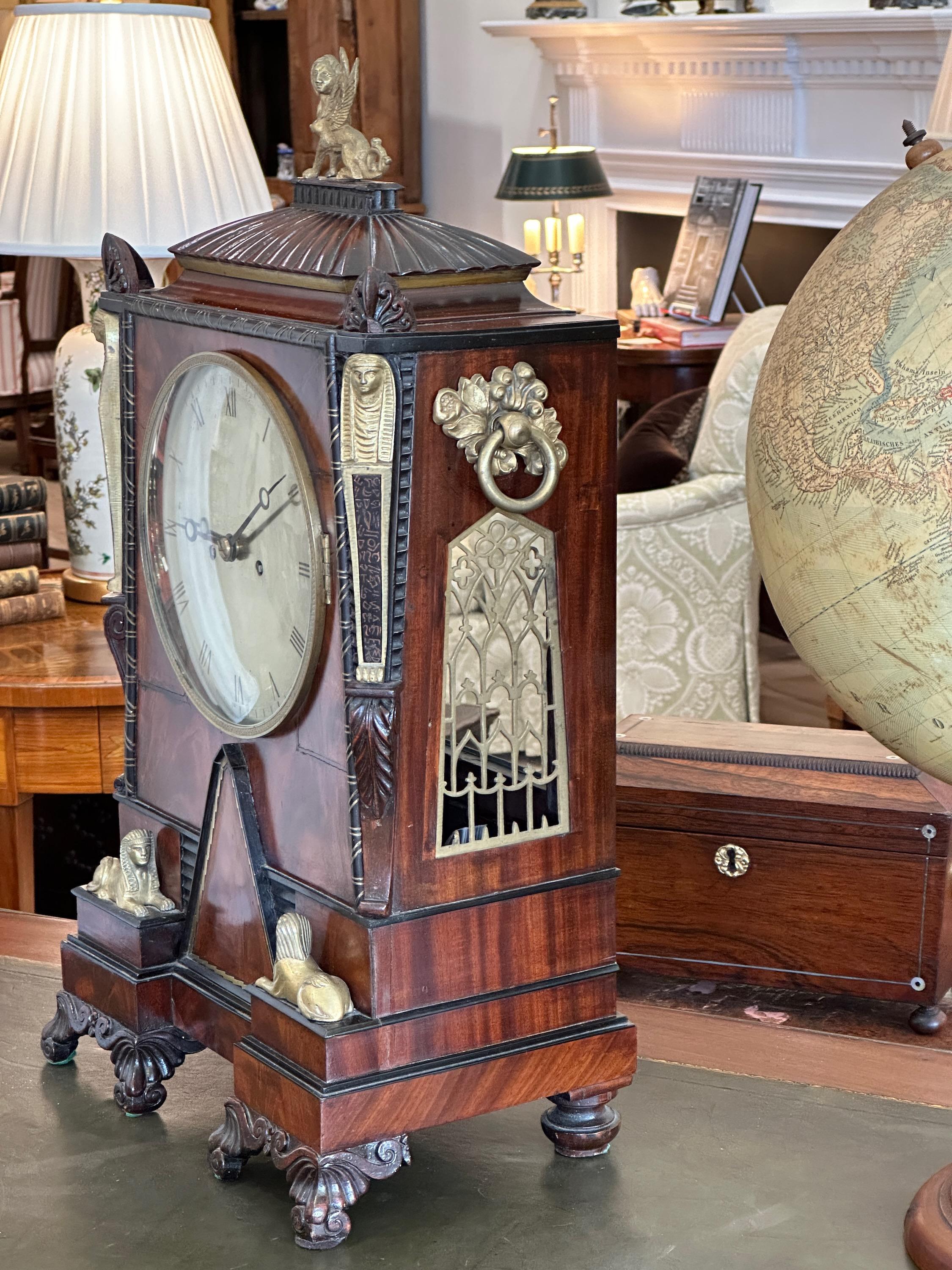 Hand-Crafted 19th Century English Regency Bracket Clock