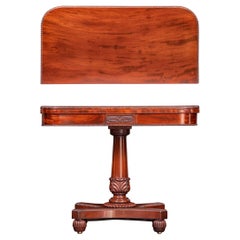 Antique 19th Century English Regency Card Table Stamped Gillows Of Lancaster