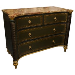 19th Century English Regency Chest of Drawers Later Custom Painted