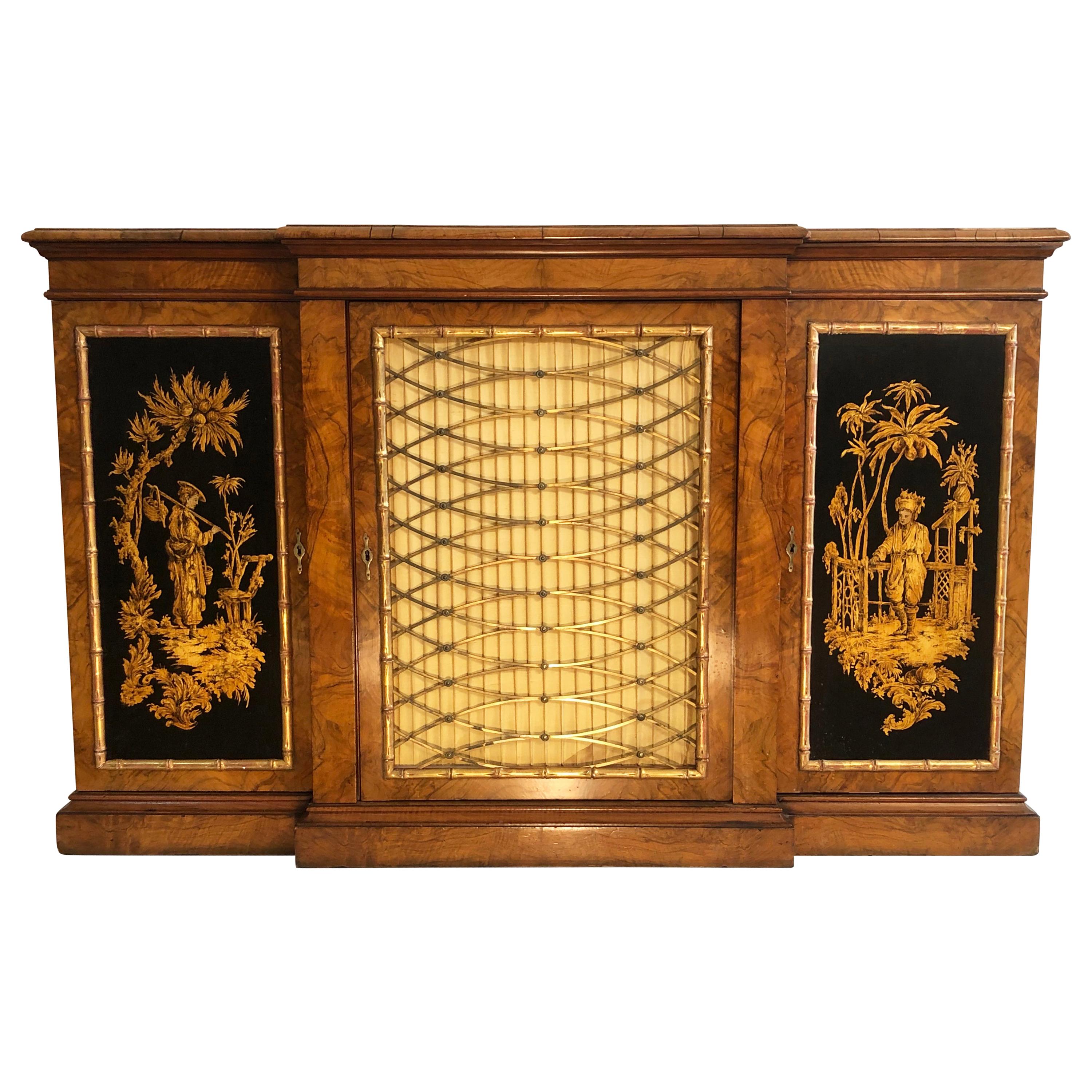 19th Century English Regency Chinoiserie Credenza/Console