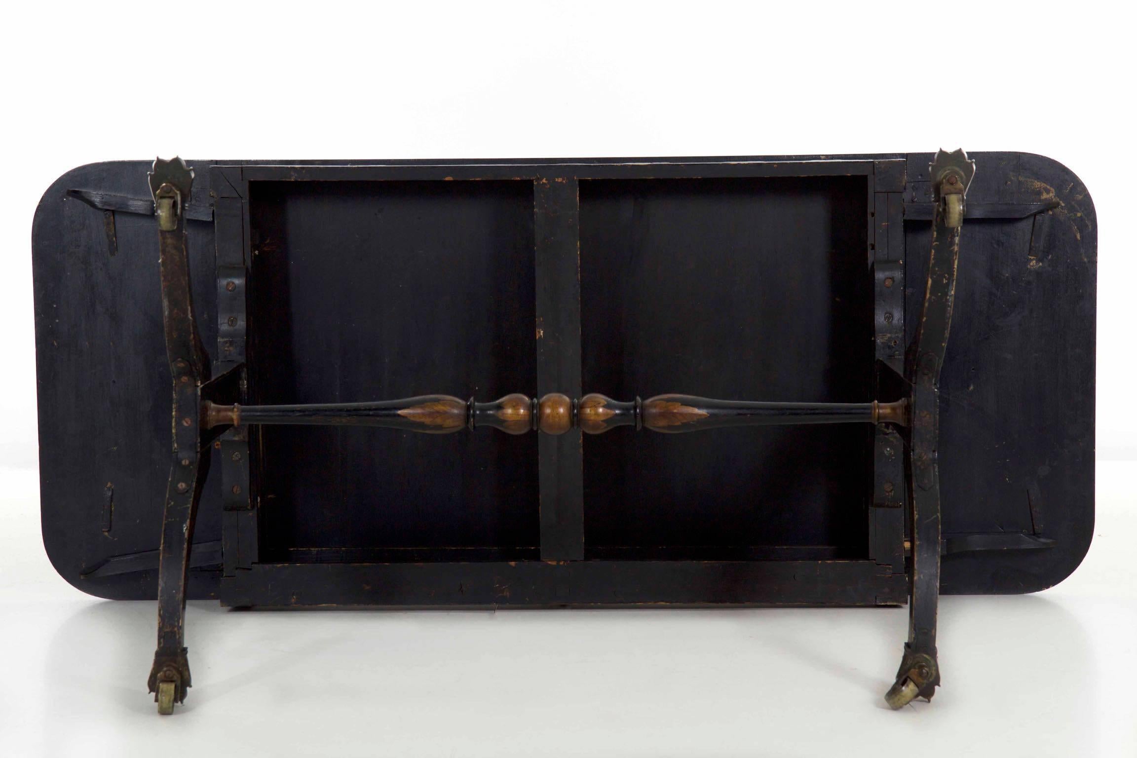 19th Century English Regency Chinoiserie Decorated Sofa Table 5