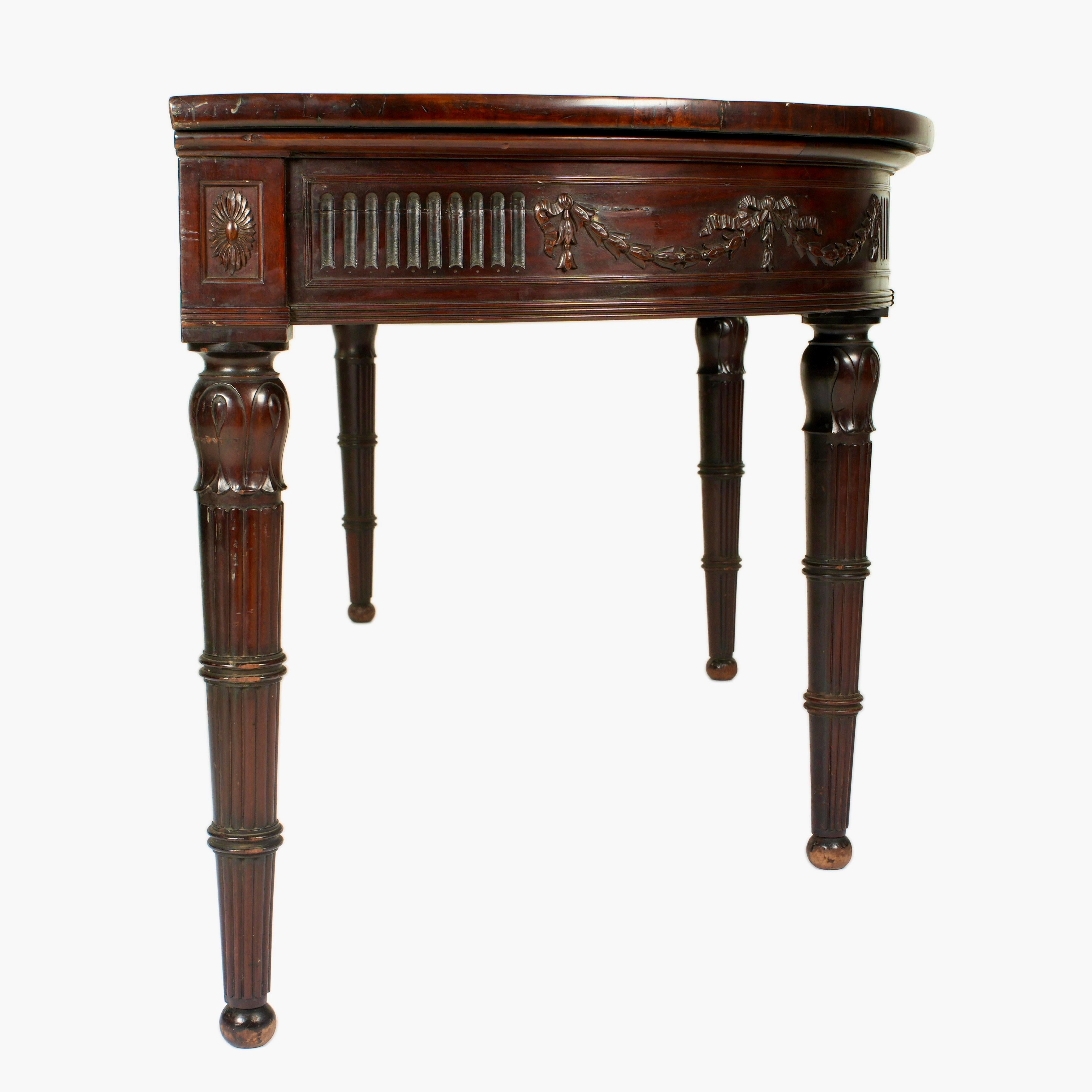 Acajou Console/table de service Regency anglaise du 19ème siècle en vente