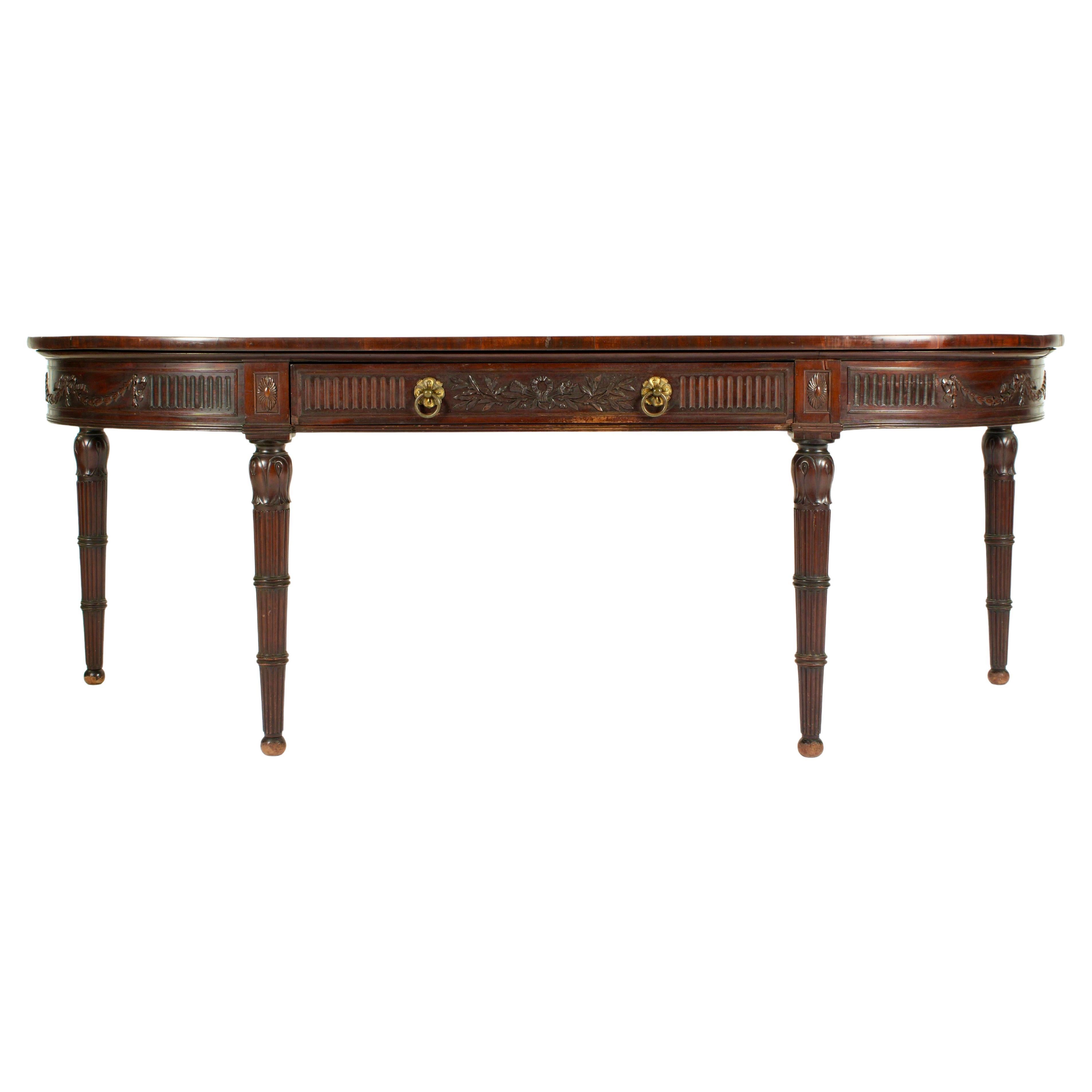 19th Century English Regency Console/Serving Tabl