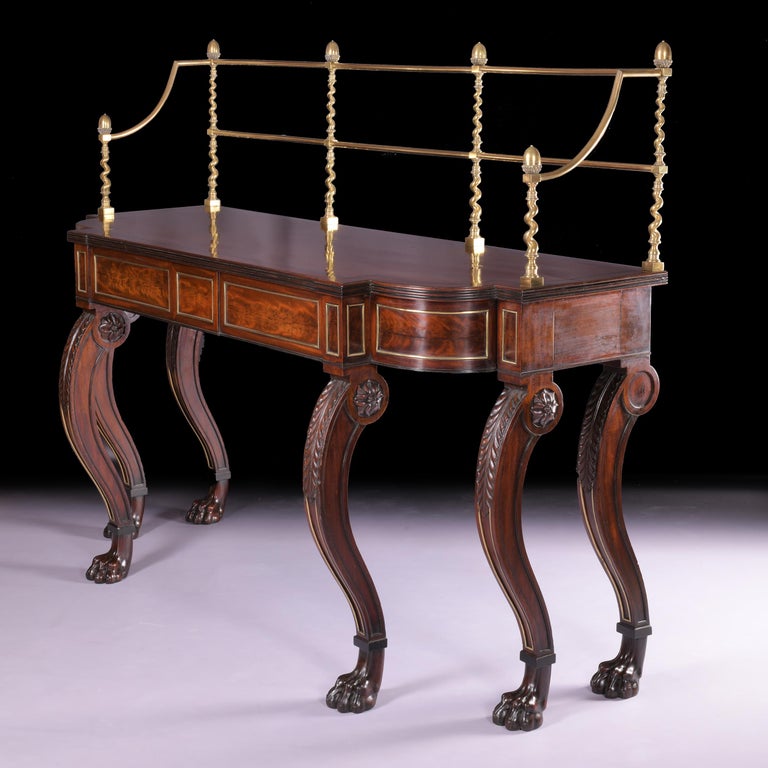 19th Century English Regency Console/Serving Table in the Manner of ...