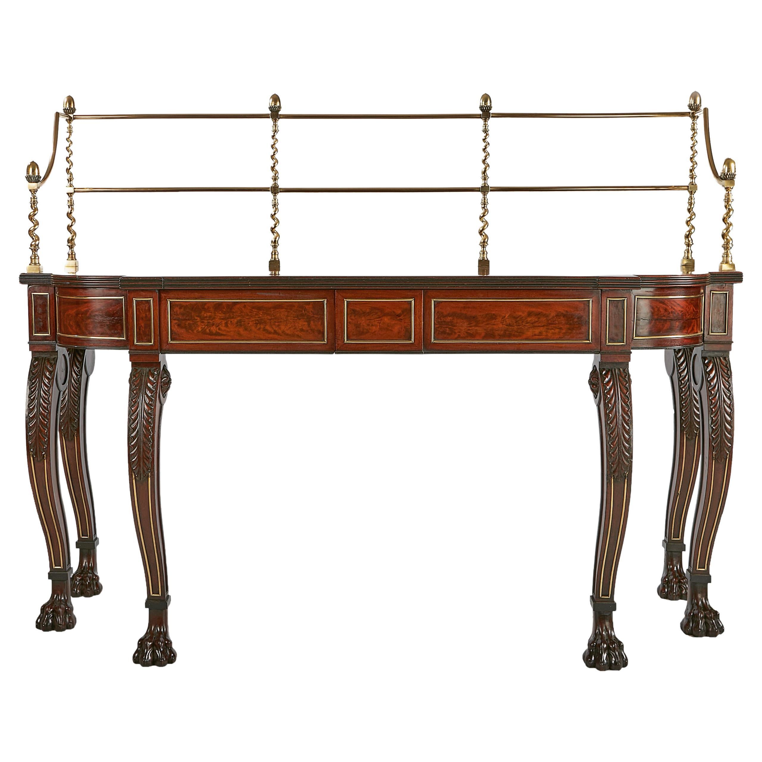 19th Century English Regency Console/Serving Table in the Manner of George Smith