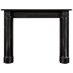 19th Century English Regency Fireplace in Highly Polished Derbyshire Marble