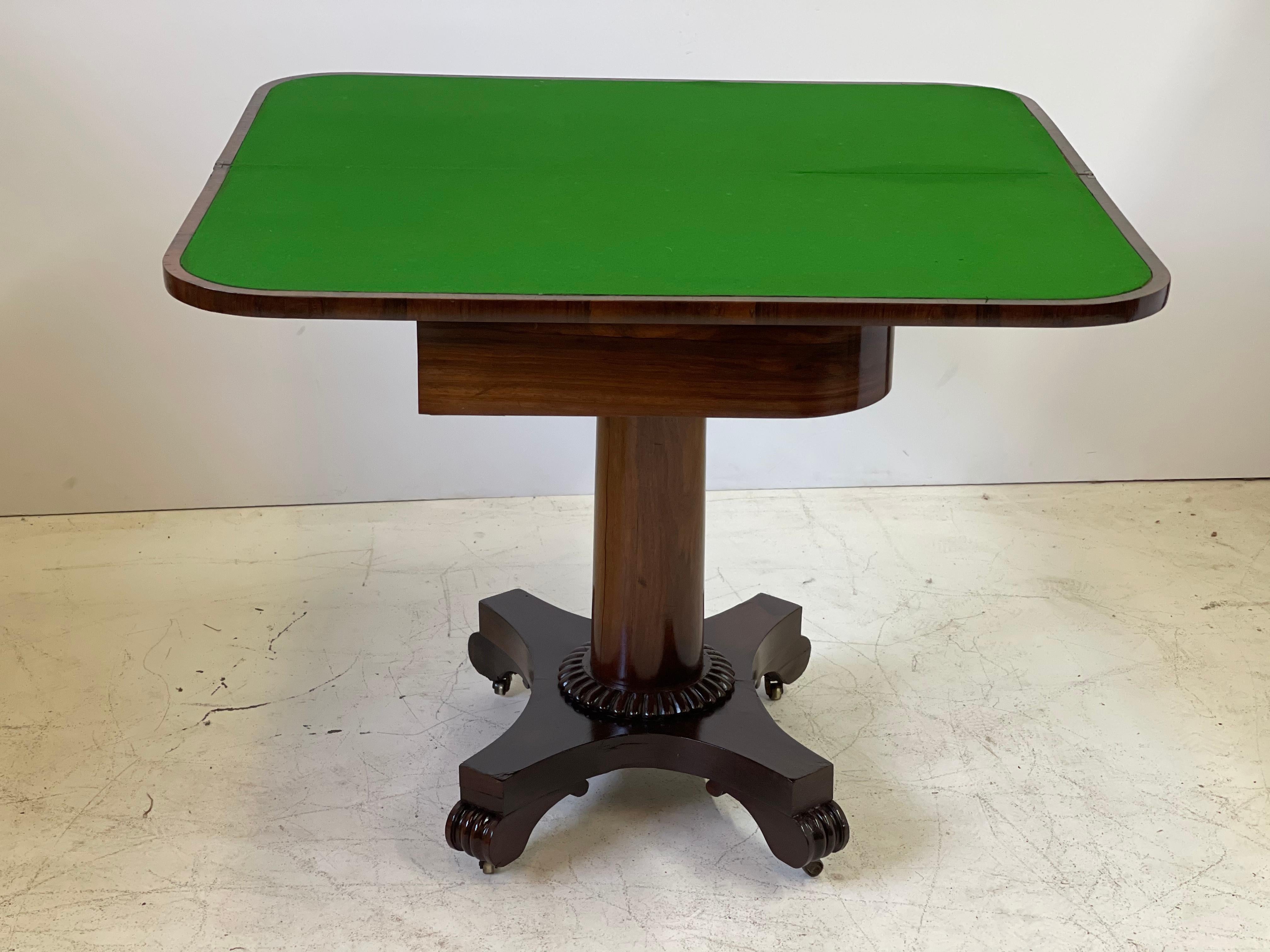 19th Century English Regency Game Table of Rosewood 5