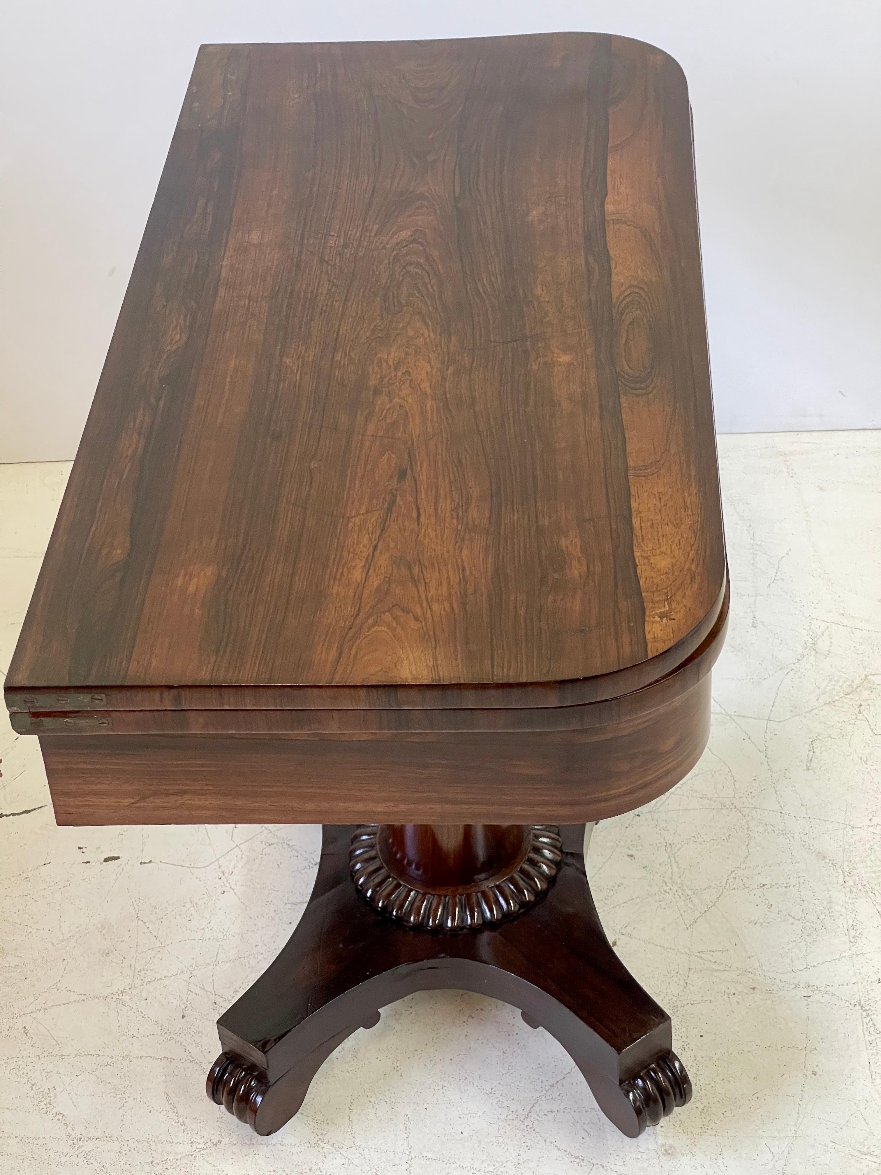 19th Century English Regency Game Table of Rosewood 7