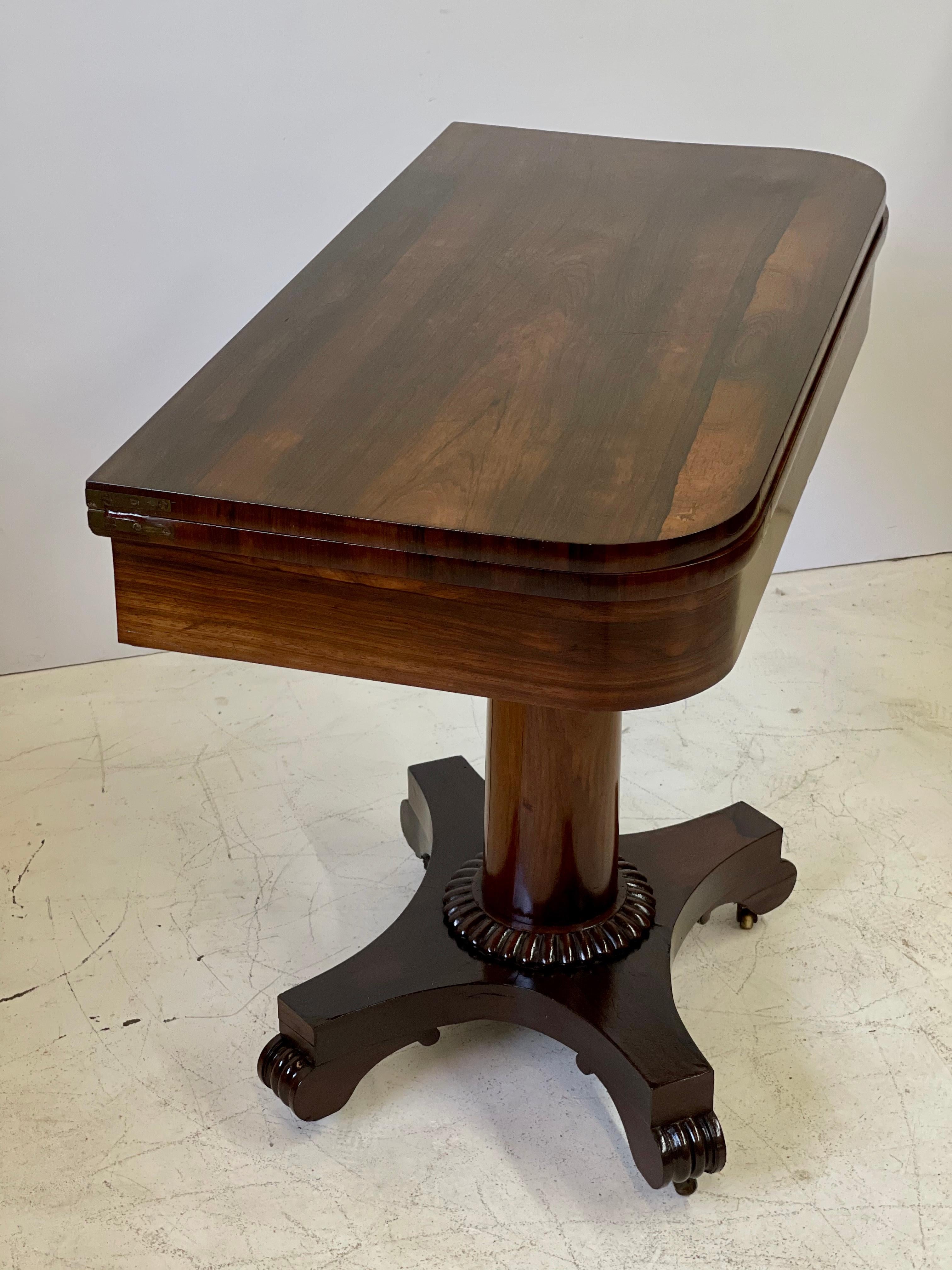 19th Century English Regency Game Table of Rosewood 8