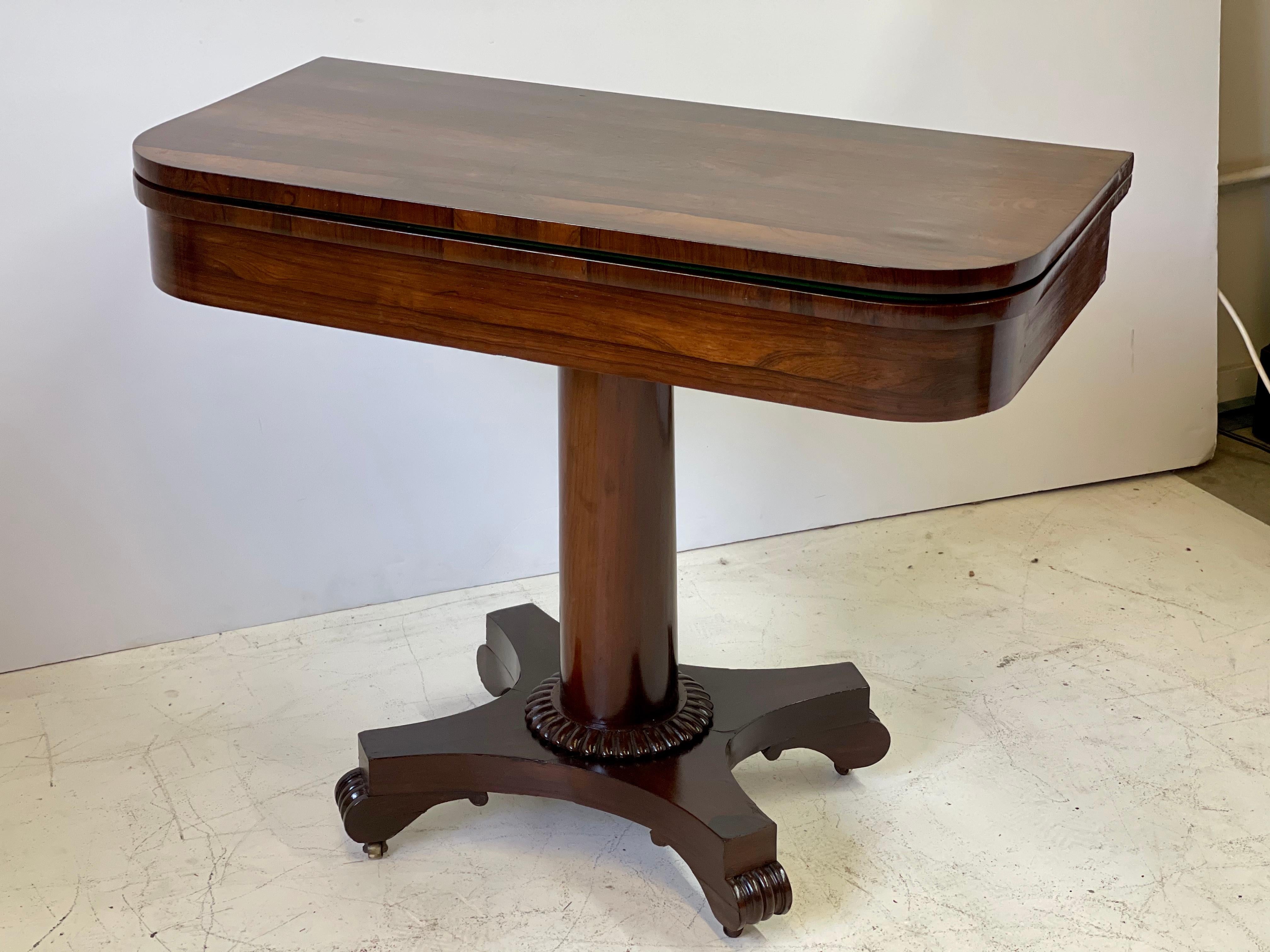 19th Century English Regency Game Table of Rosewood 1