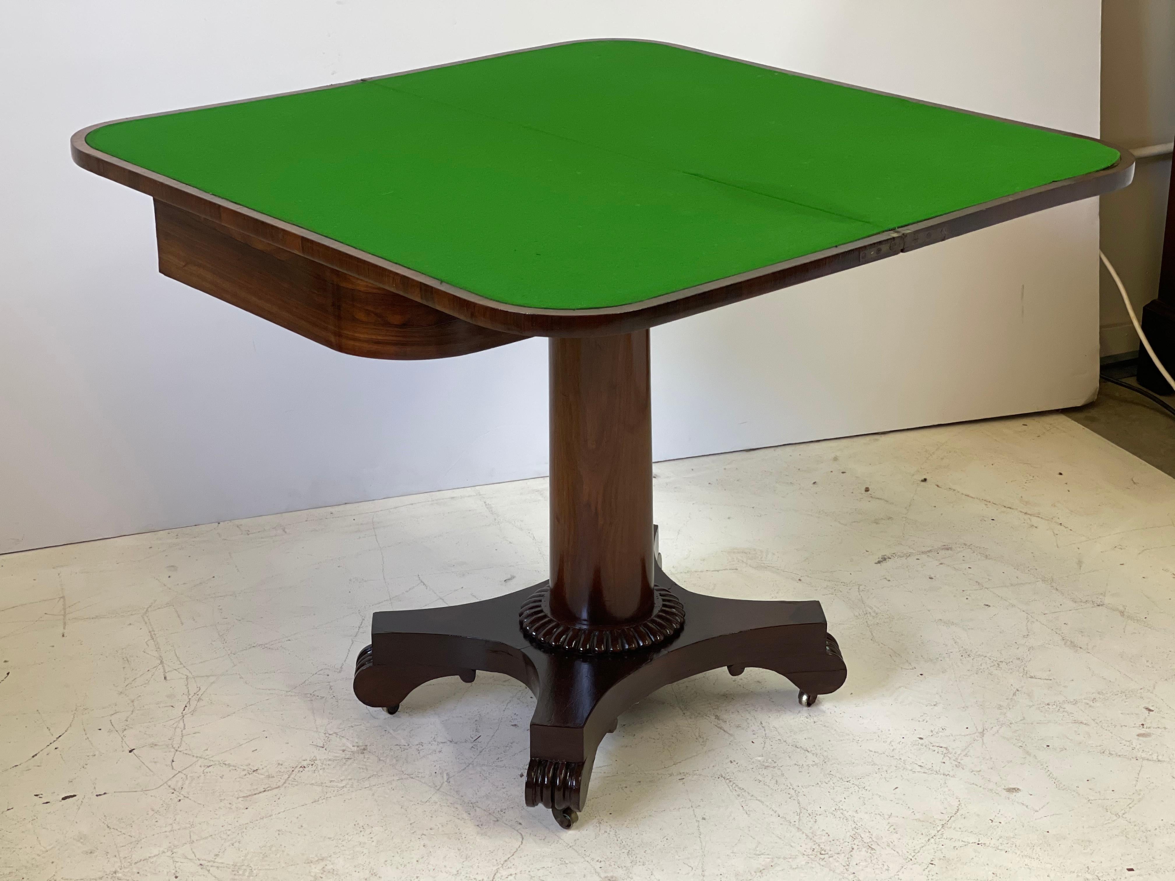 19th Century English Regency Game Table of Rosewood 4