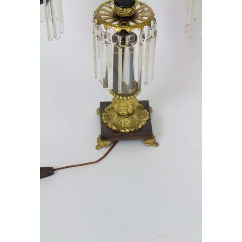 Paire de lampes Regency anglaises du 19ème siècle en bronze patiné et doré à l'agate en vente 2