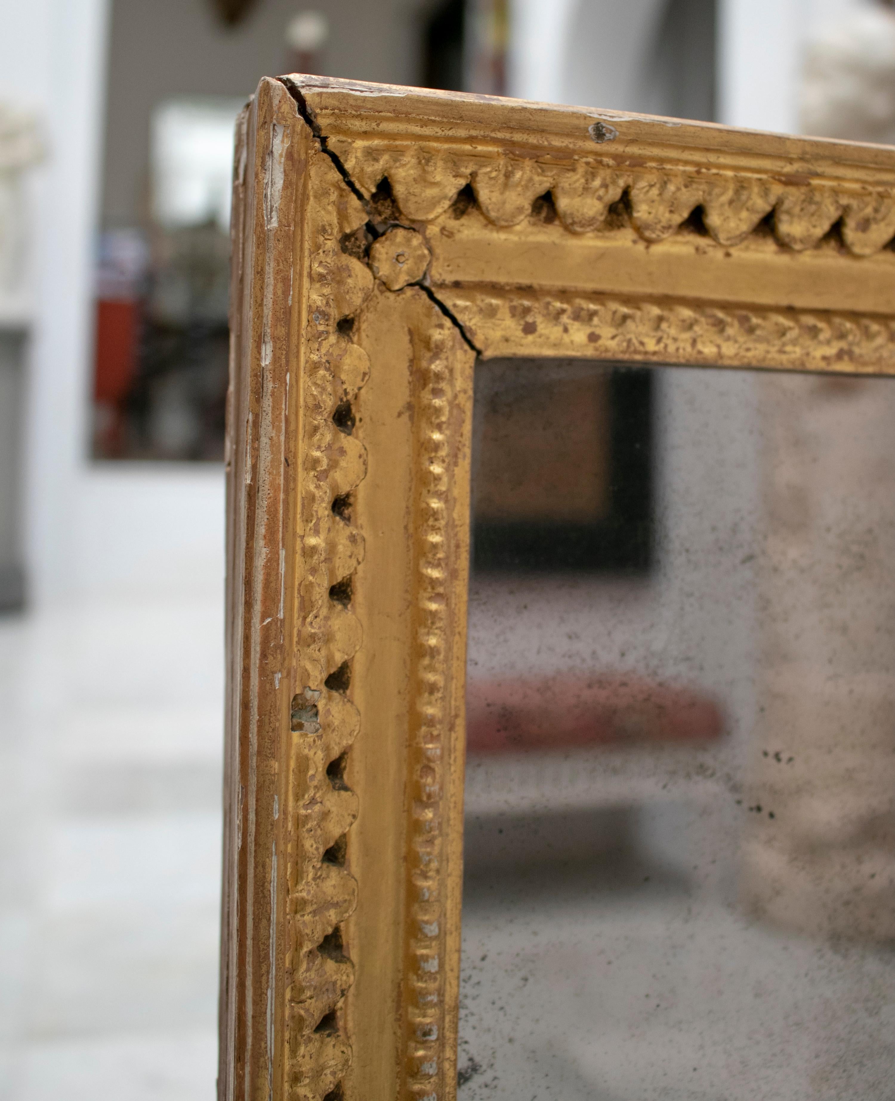 19th Century English Regency Gilt Neoclassical Mirror For Sale 1