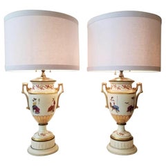 19th Century English Regency Grecian Style Urns Converted to Lamps