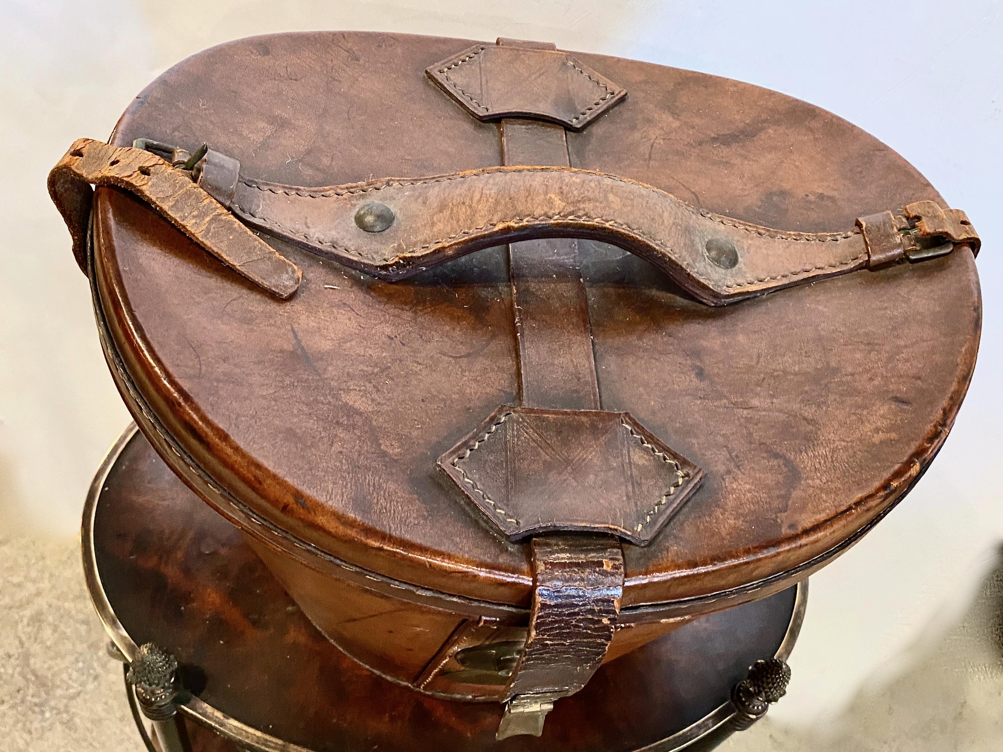 Brass 19th Century English Regency Hat Box