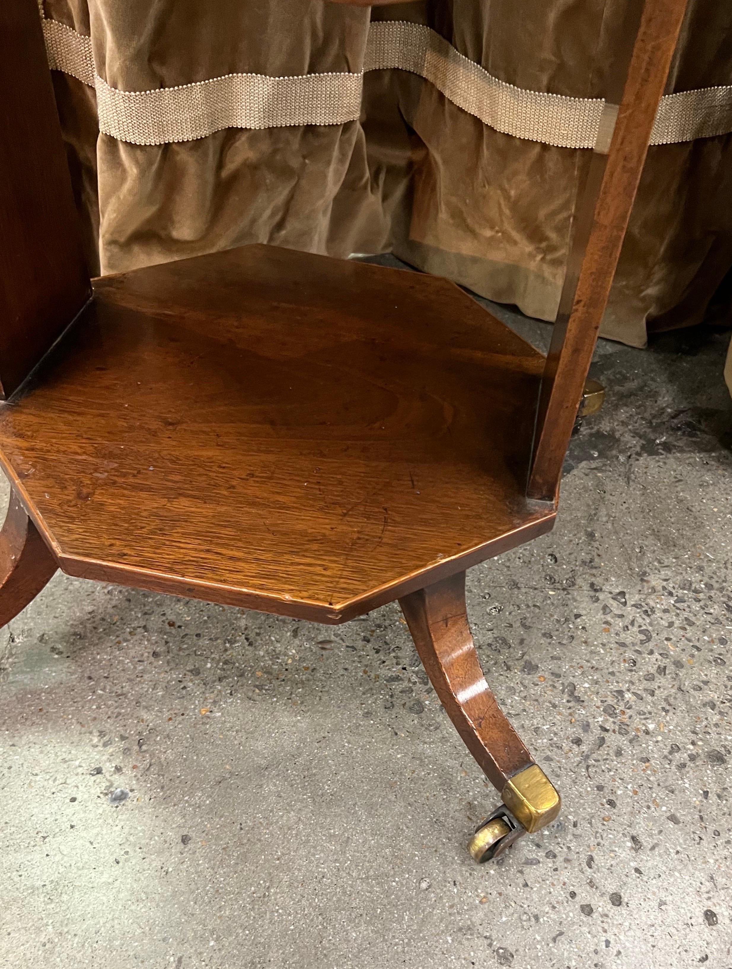 19th Century English Regency Inlaid Mahogany Side Table For Sale 1