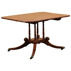 19th Century English Regency Inlaid Rosewood Breakfast Table, circa 1810