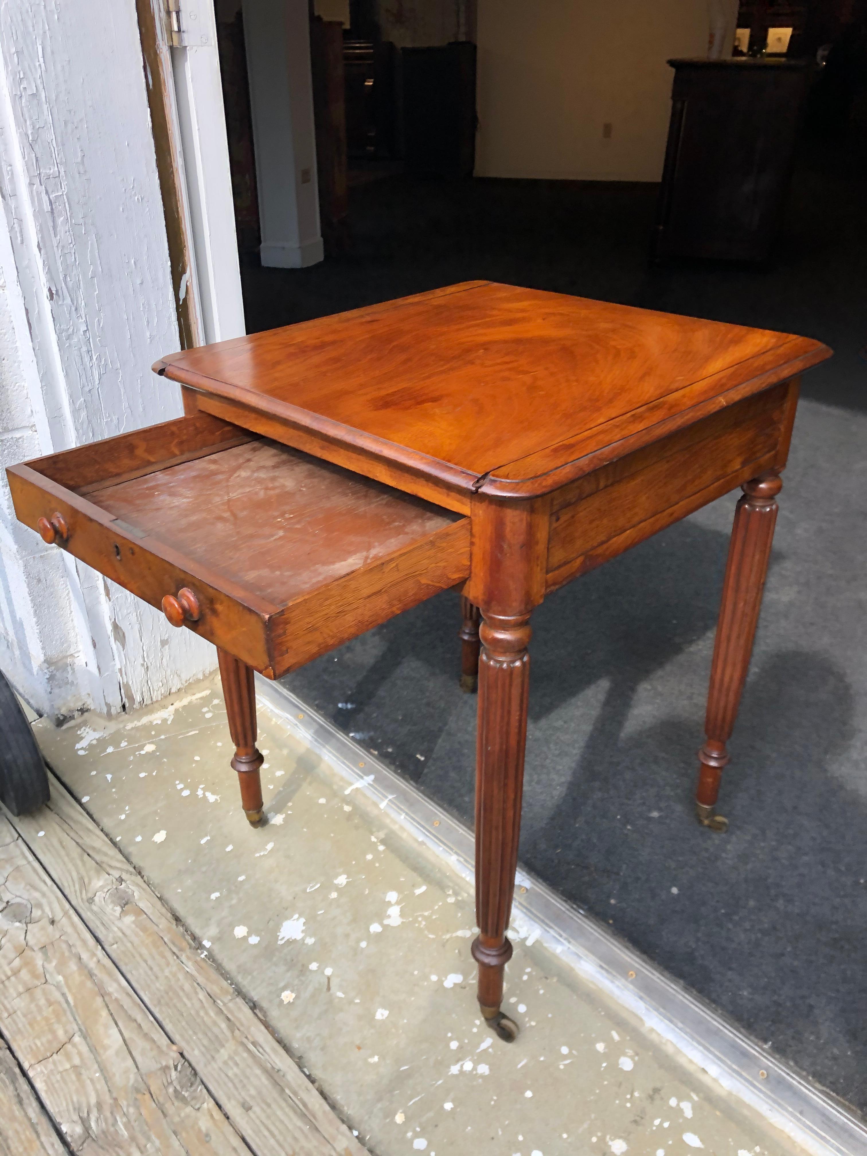 19th Century English Regency Mahogany Backgammon Table For Sale 2