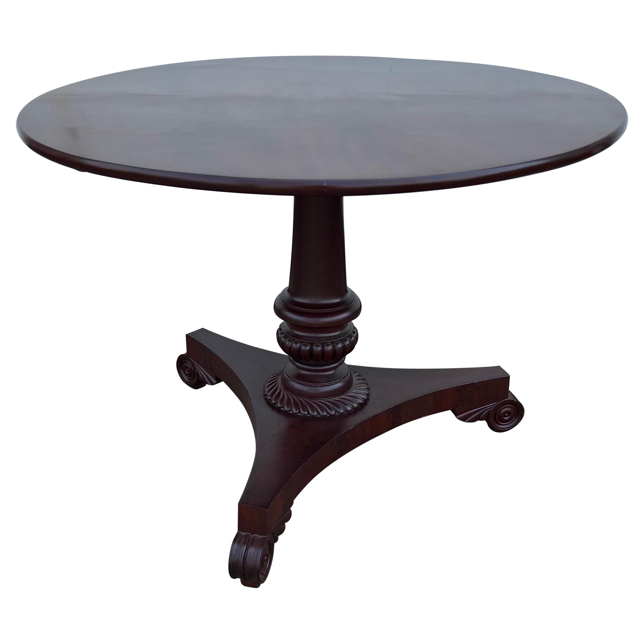 19th Century English Regency Mahogany Center Table